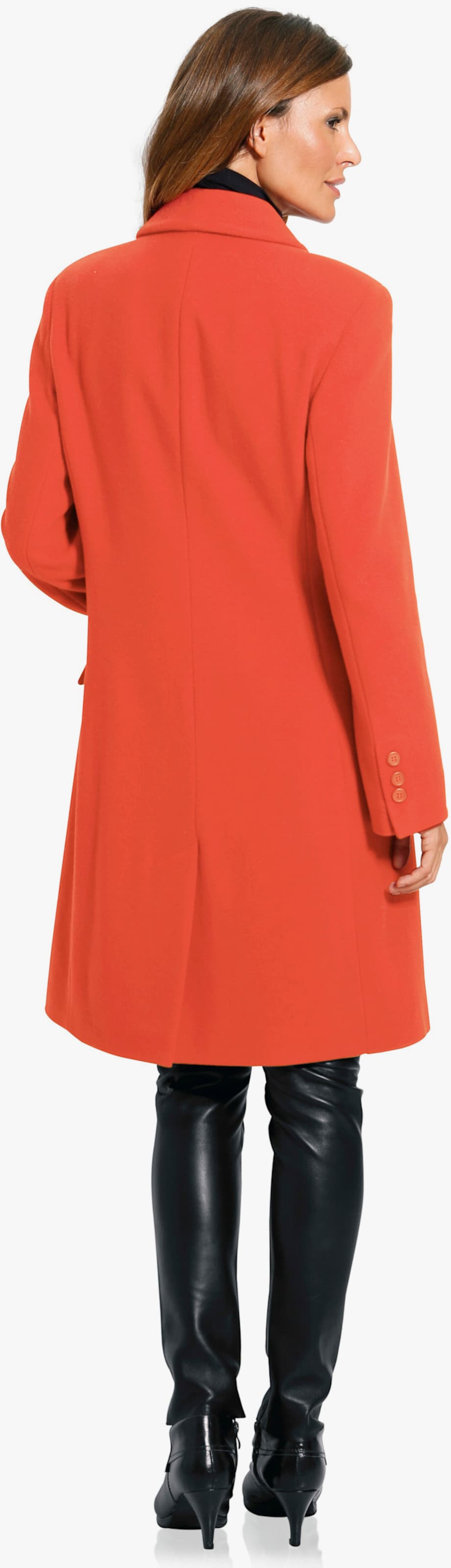 heine Korte mantel met schoudervulling - oranje