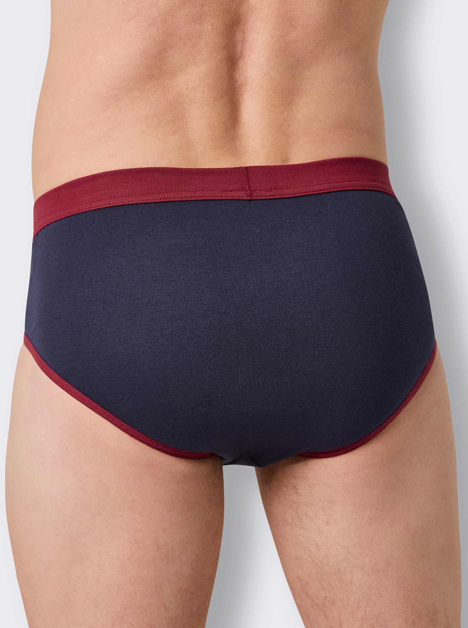 wäschepur men Slip - marine + dunkelrot