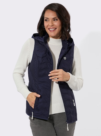 Steppweste mit verschiedener Steppung - marine