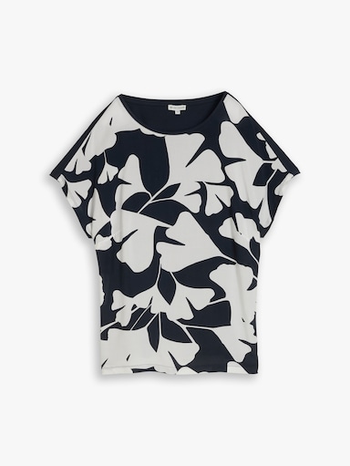Kurzarmshirt - big navy ginkgo