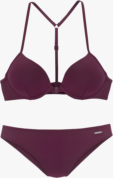 Bruno Banani Push-Up-Bikini - bordeaux