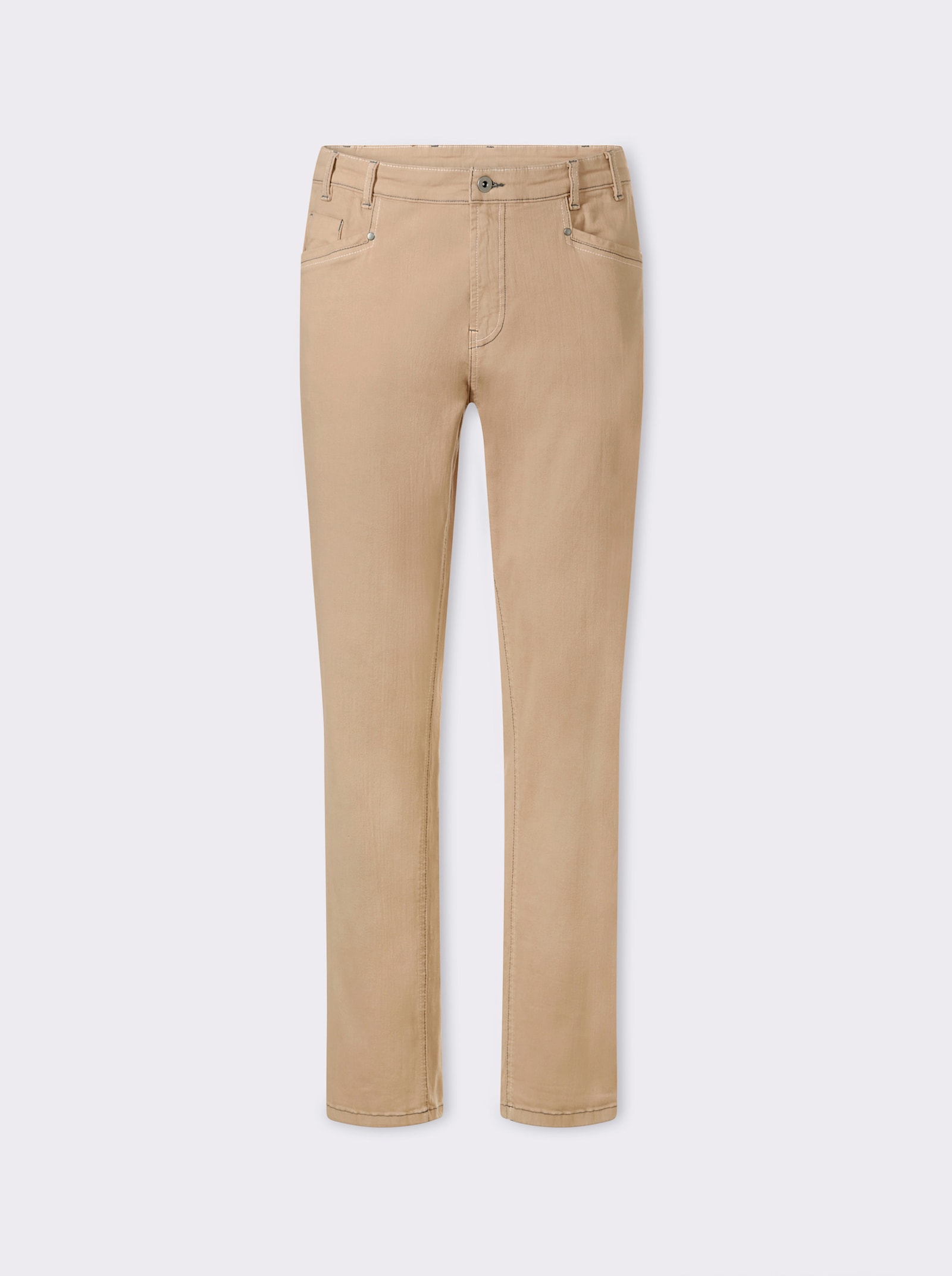 Marco Donati 5-Pocket-Jeans aus Baumwoll-Stretch - camel