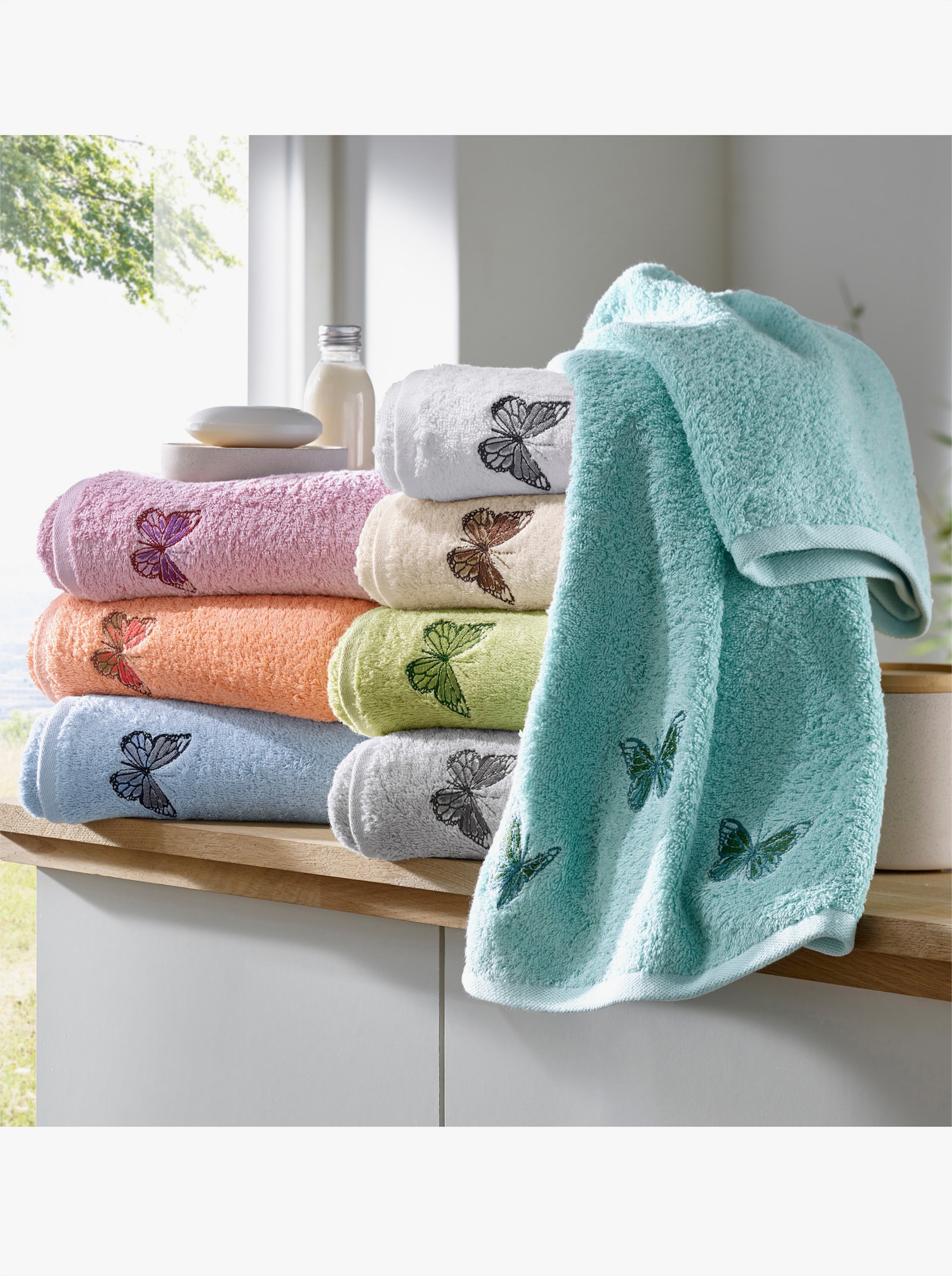 wäschepur Handtuch - hellgrau