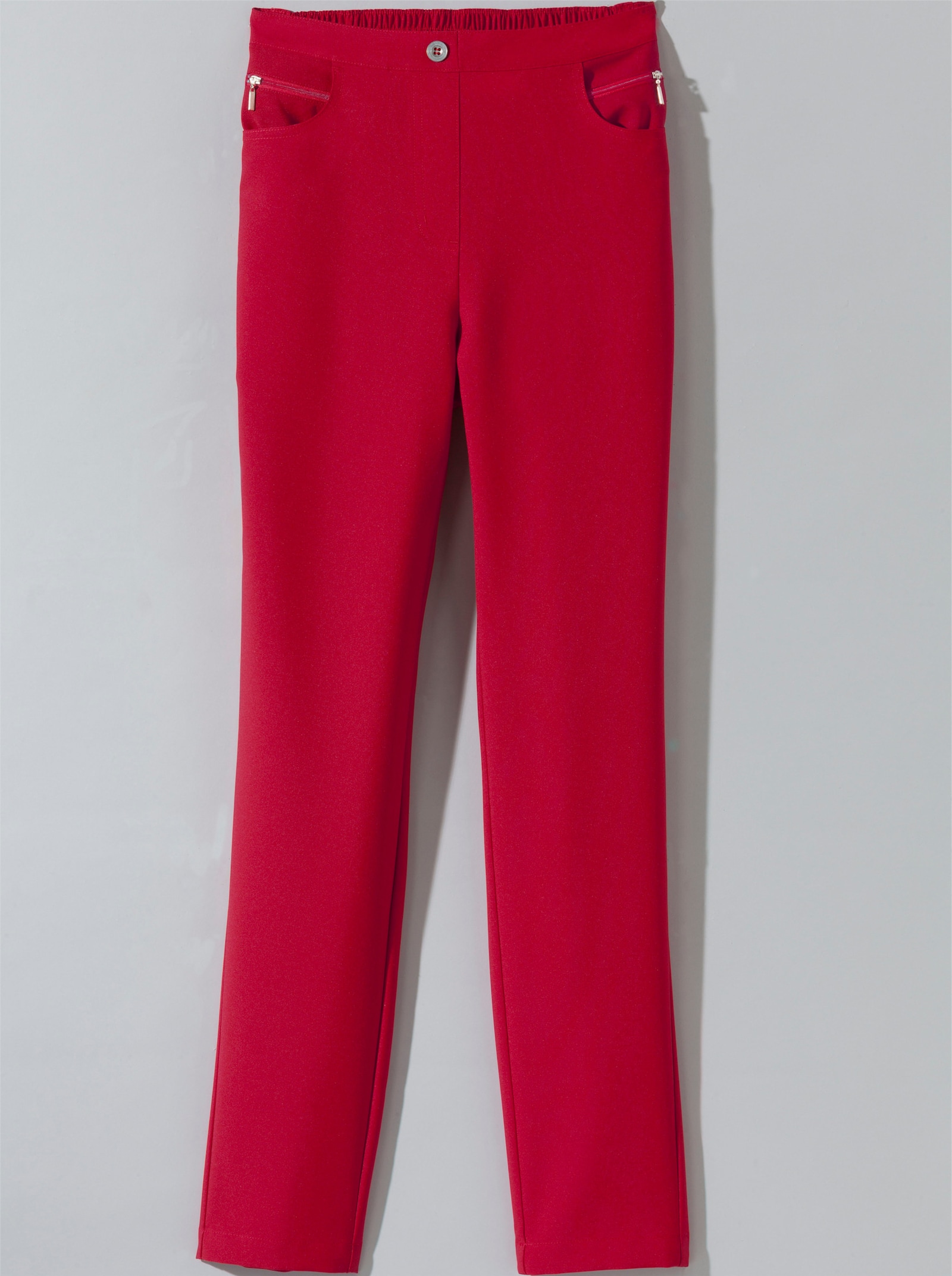 Bengalinhose mit Zierreißverschlüssen - rot