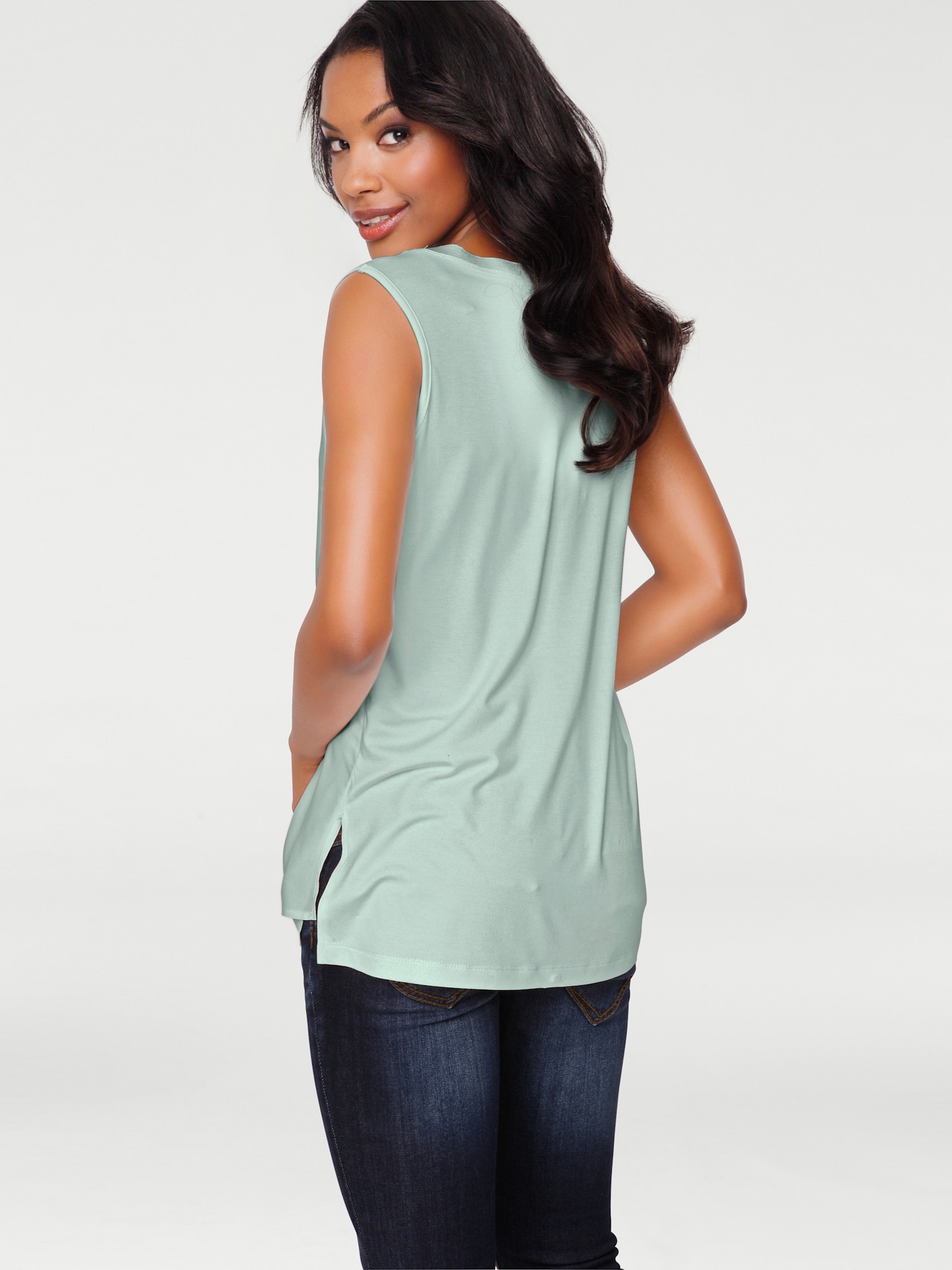 heine Shirttop im Lagen-Look - mint