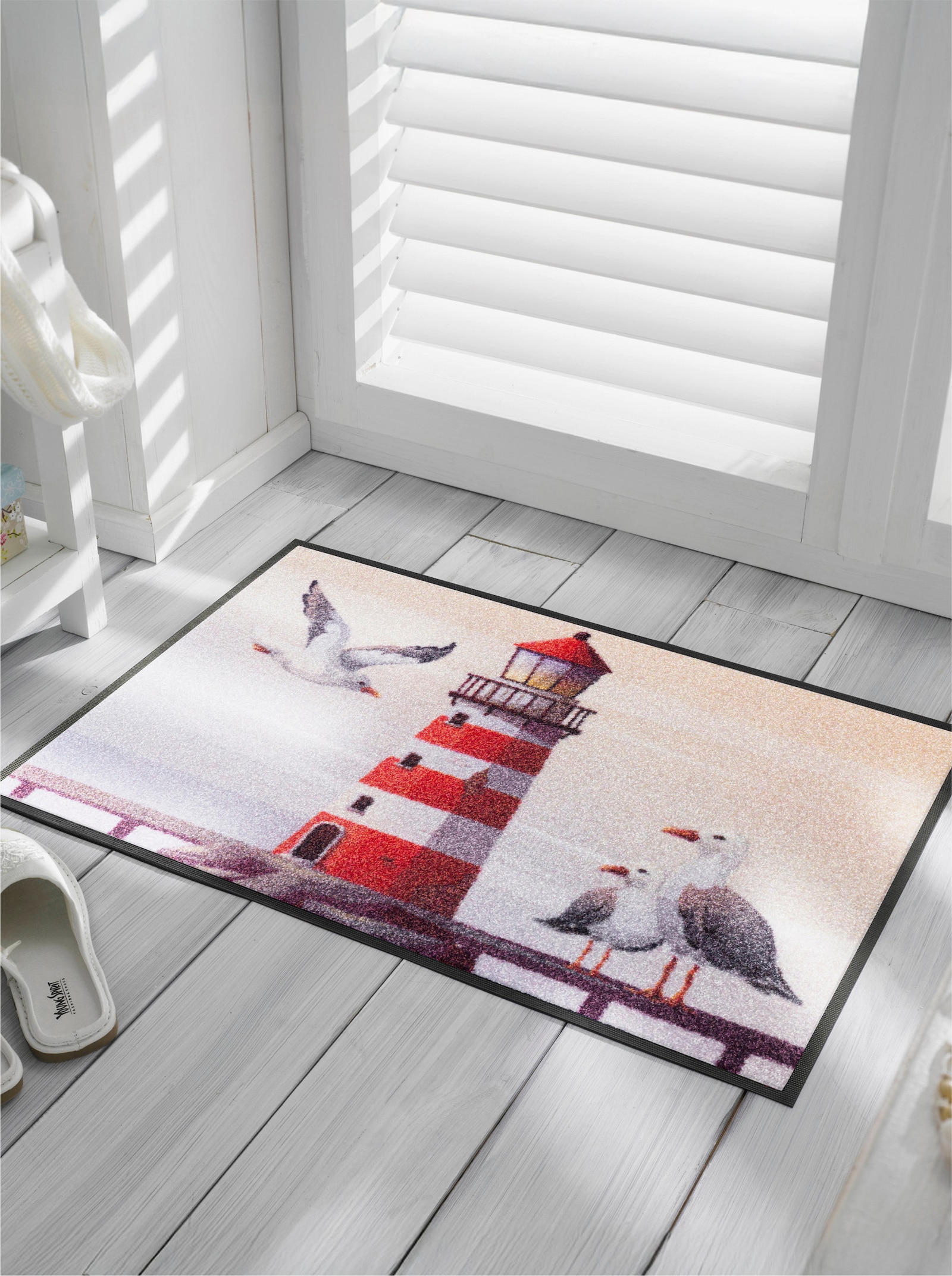 wash+dry by Kleen-Tex Fußmatte - beige-rot