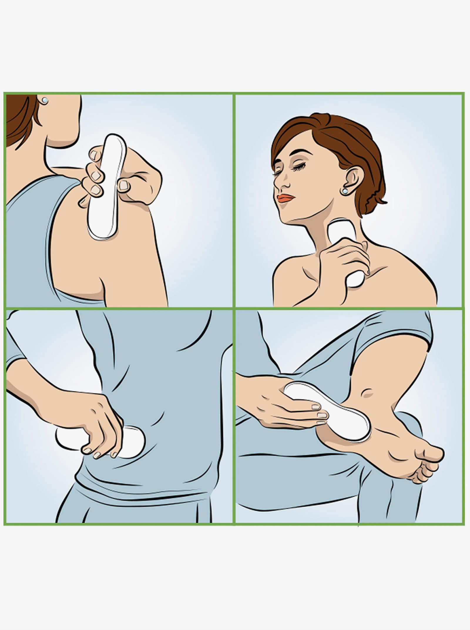 Handmassagegerät - weiß