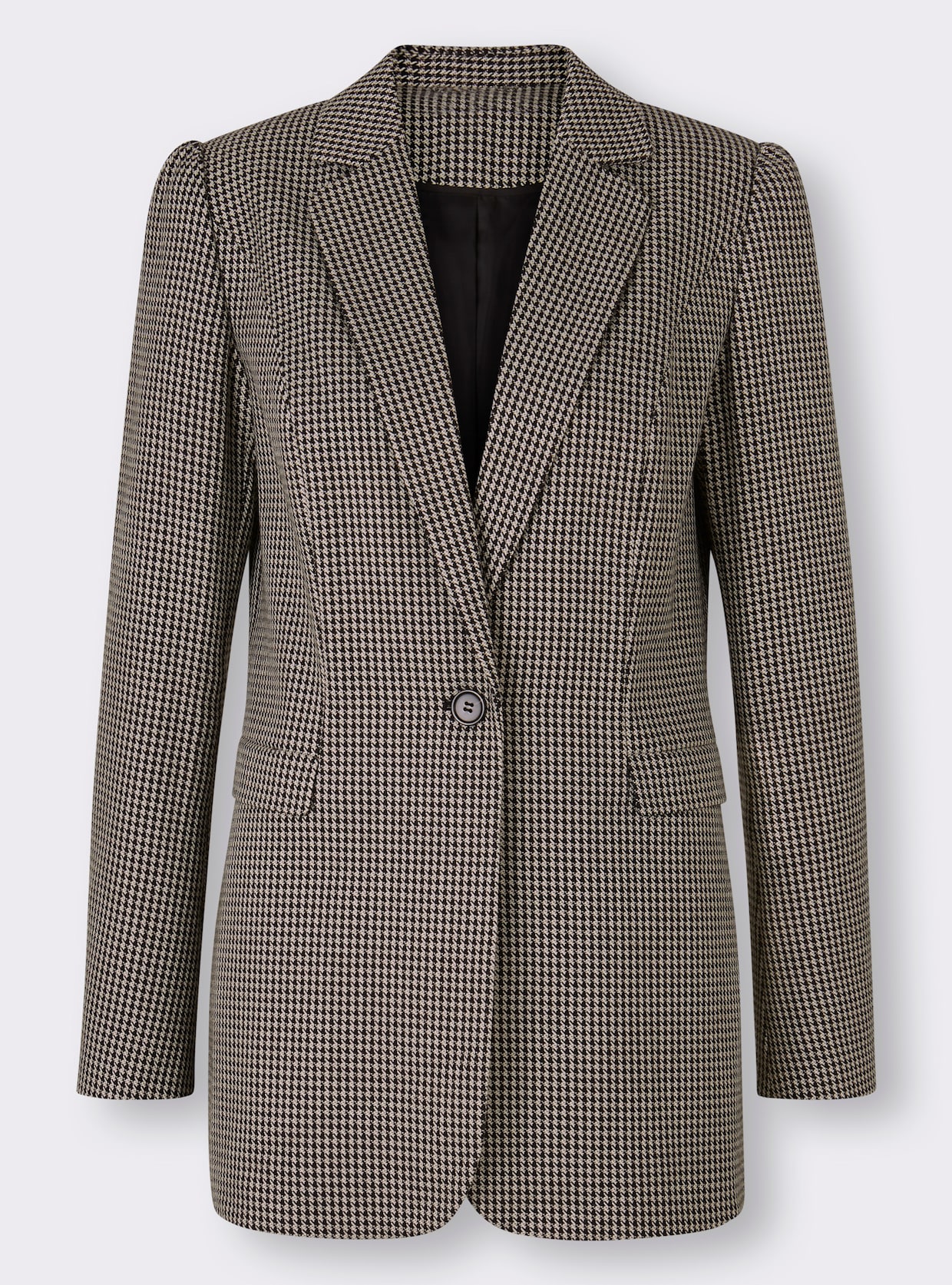 heine Blazer - zwart/ecru gedessineerd