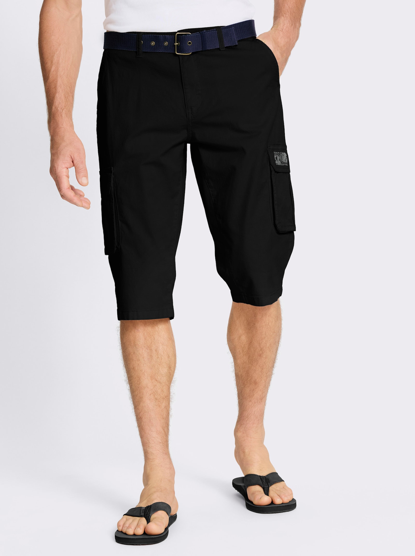 Bermudas in Twill-Qualität - schwarz