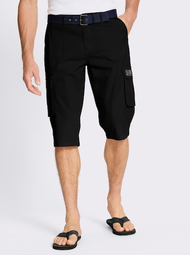 Bermudas in Twill-Qualität - schwarz