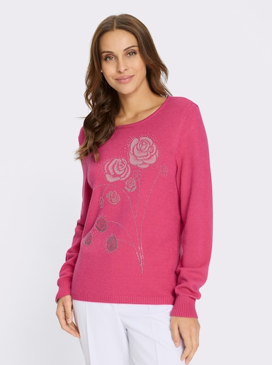 Rundhalspullover - fuchsia