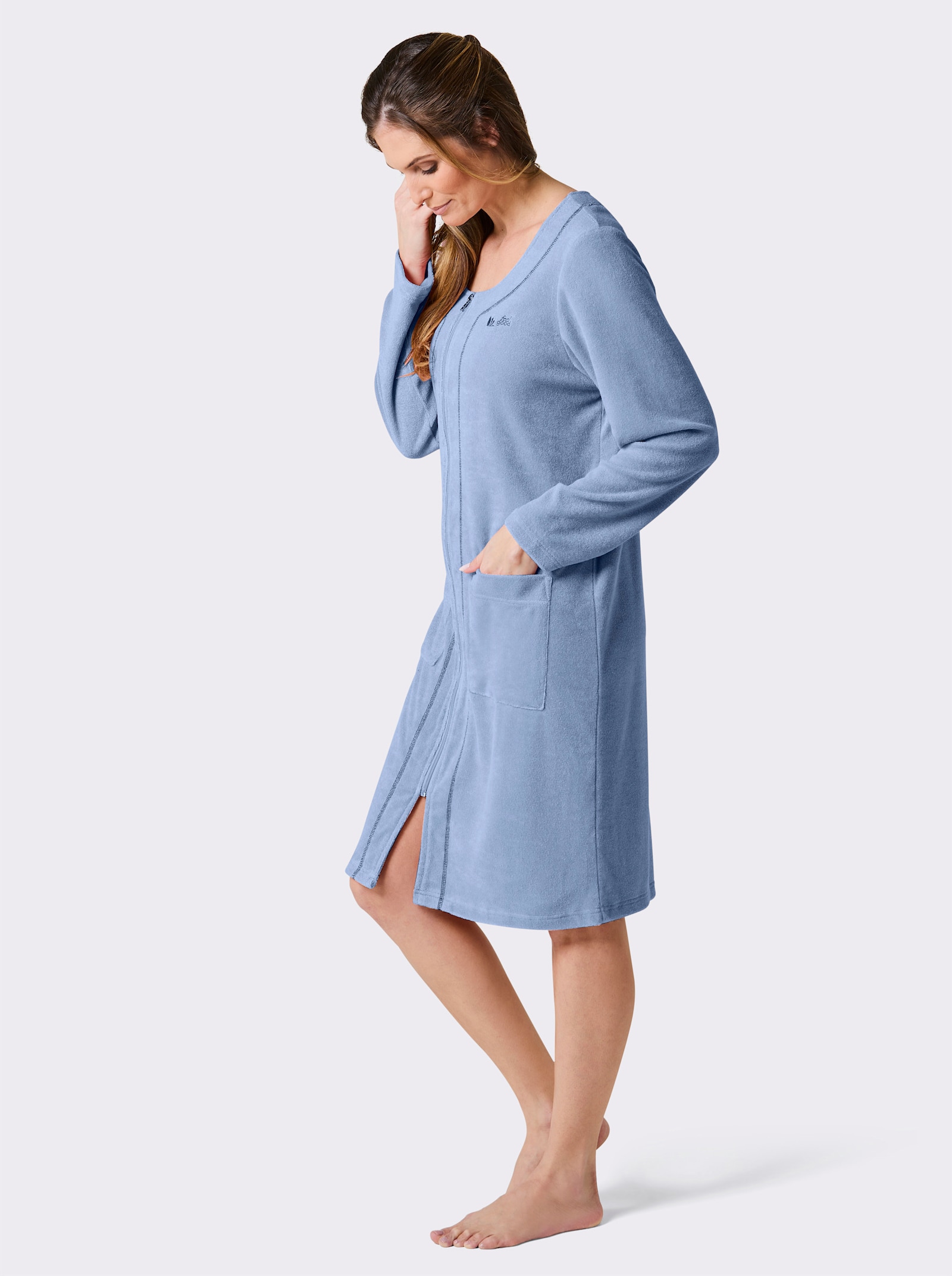 feel good Bademantel - bleu-marine