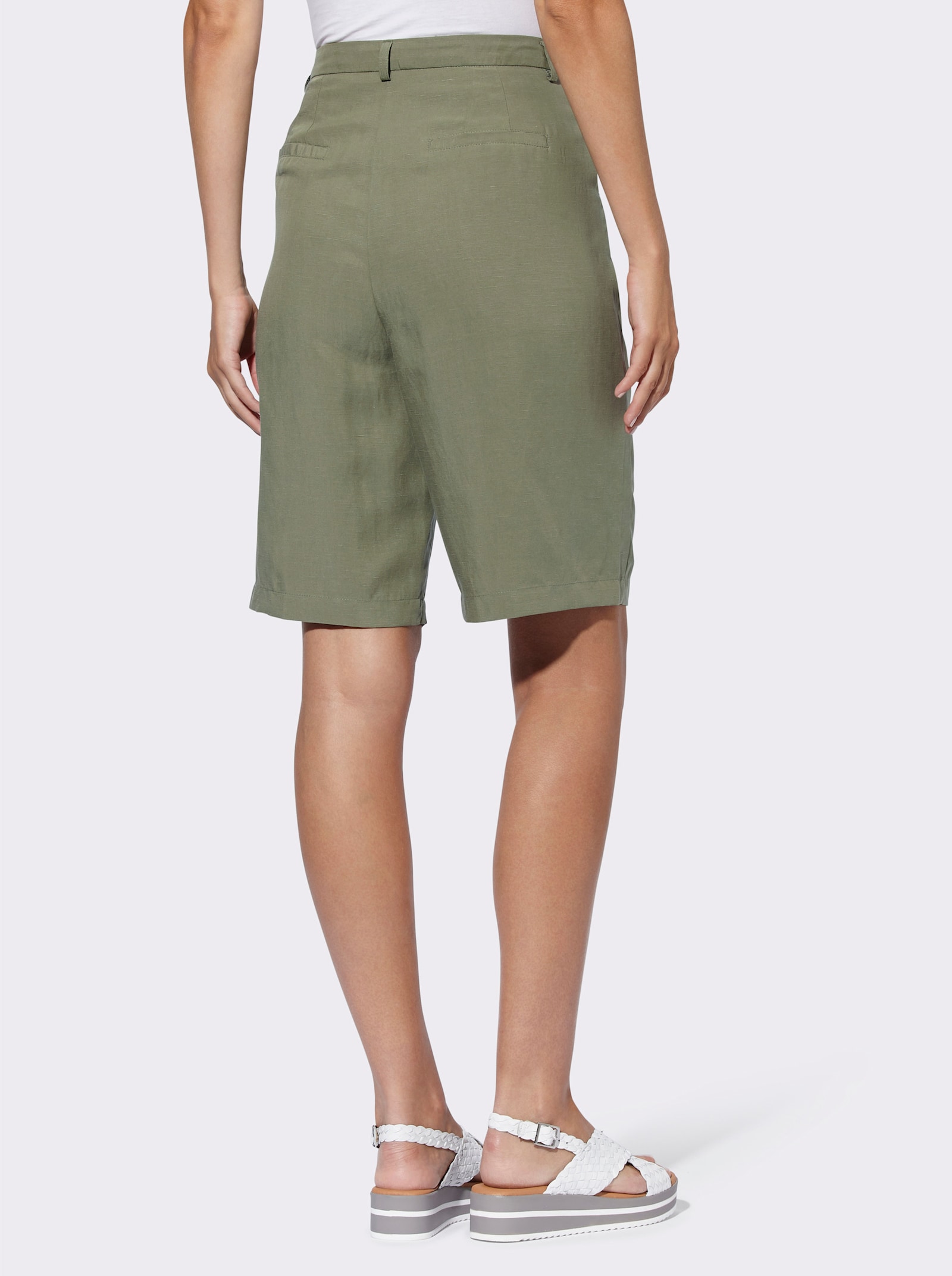heine Bermudas mit Bundfalten - khaki
