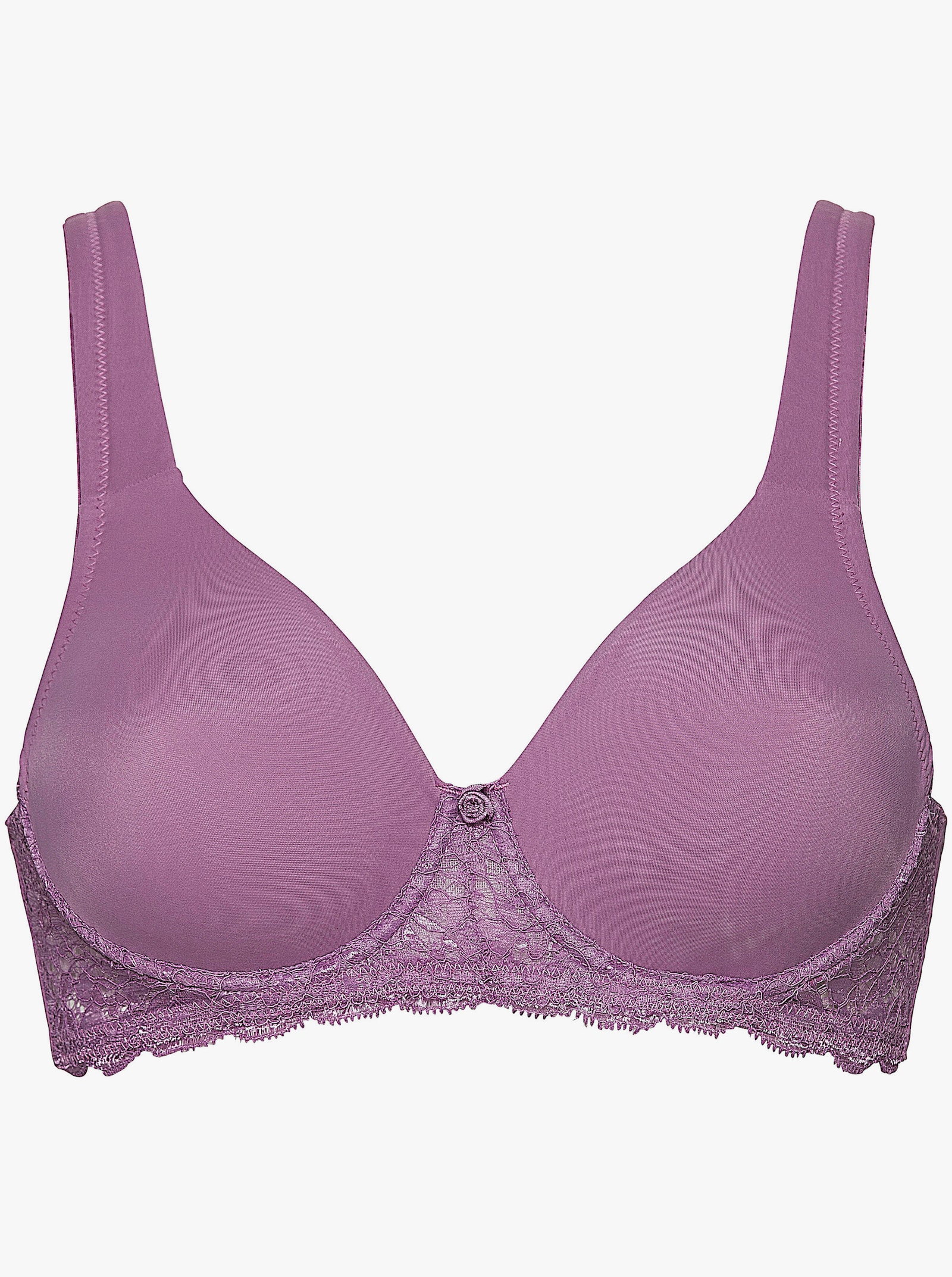 wäschepur T-Shirt-BH mit Bügel und wattierten Trägern - lavendel