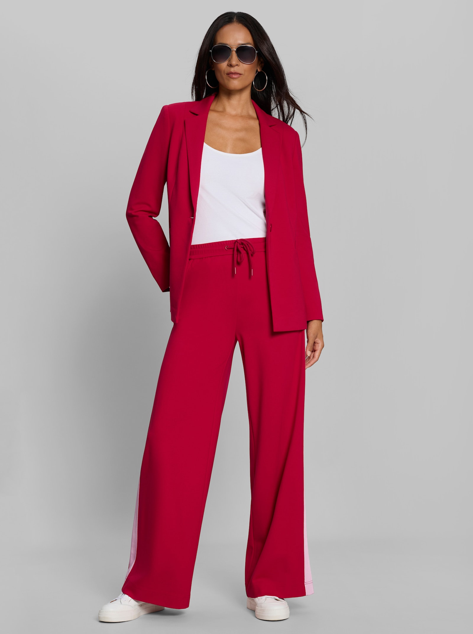 heine Hosenanzug mit Kontraststreifen - rot-rosé