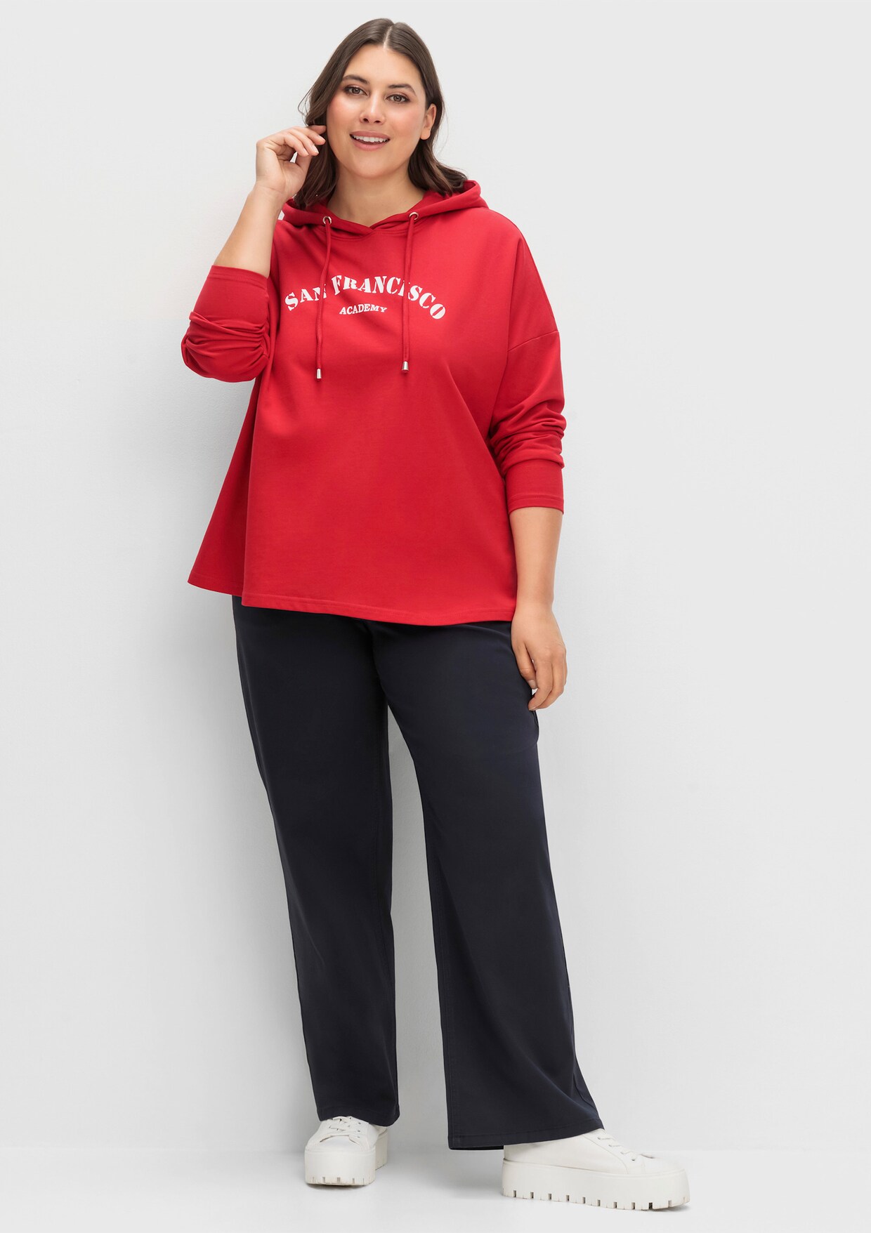 sheego Broek - diepblauw