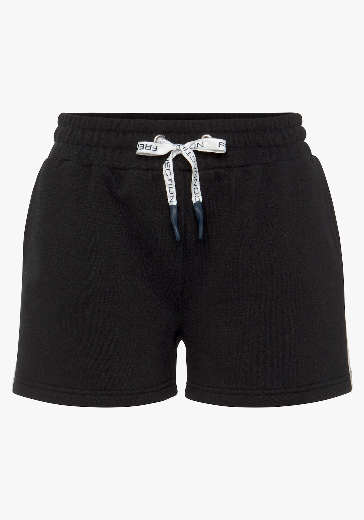 Short en matière sweat - noir