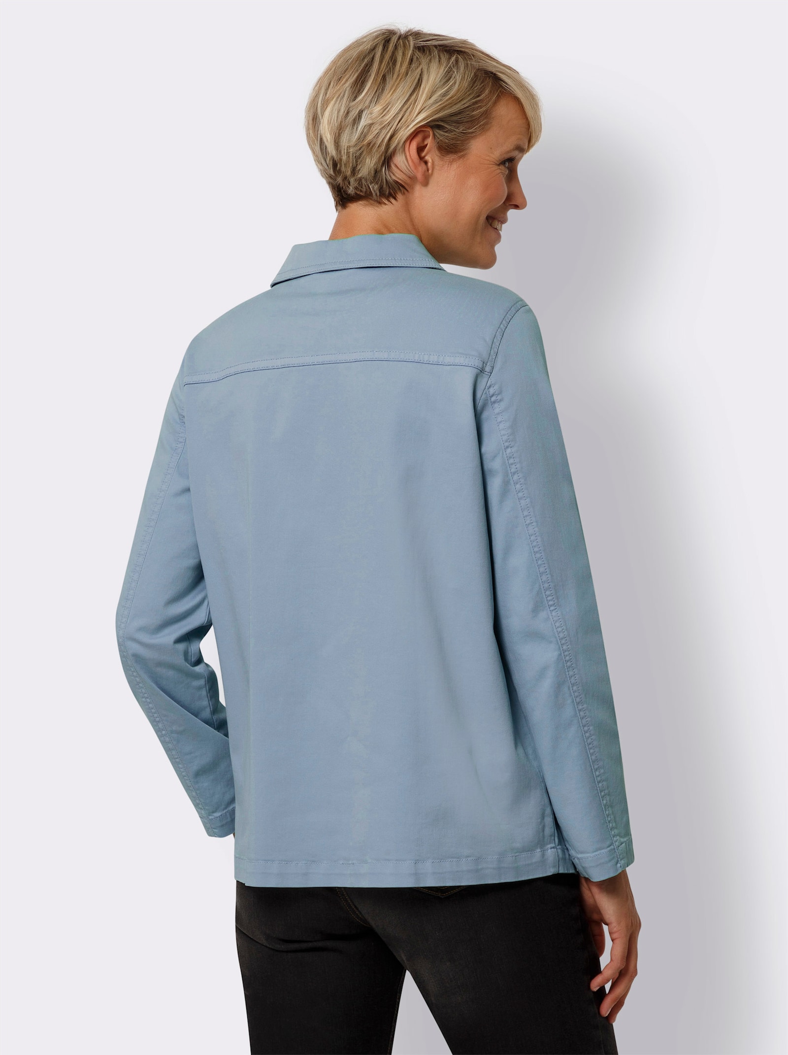 Jeansjacke in Stretch-Qualität - bleu