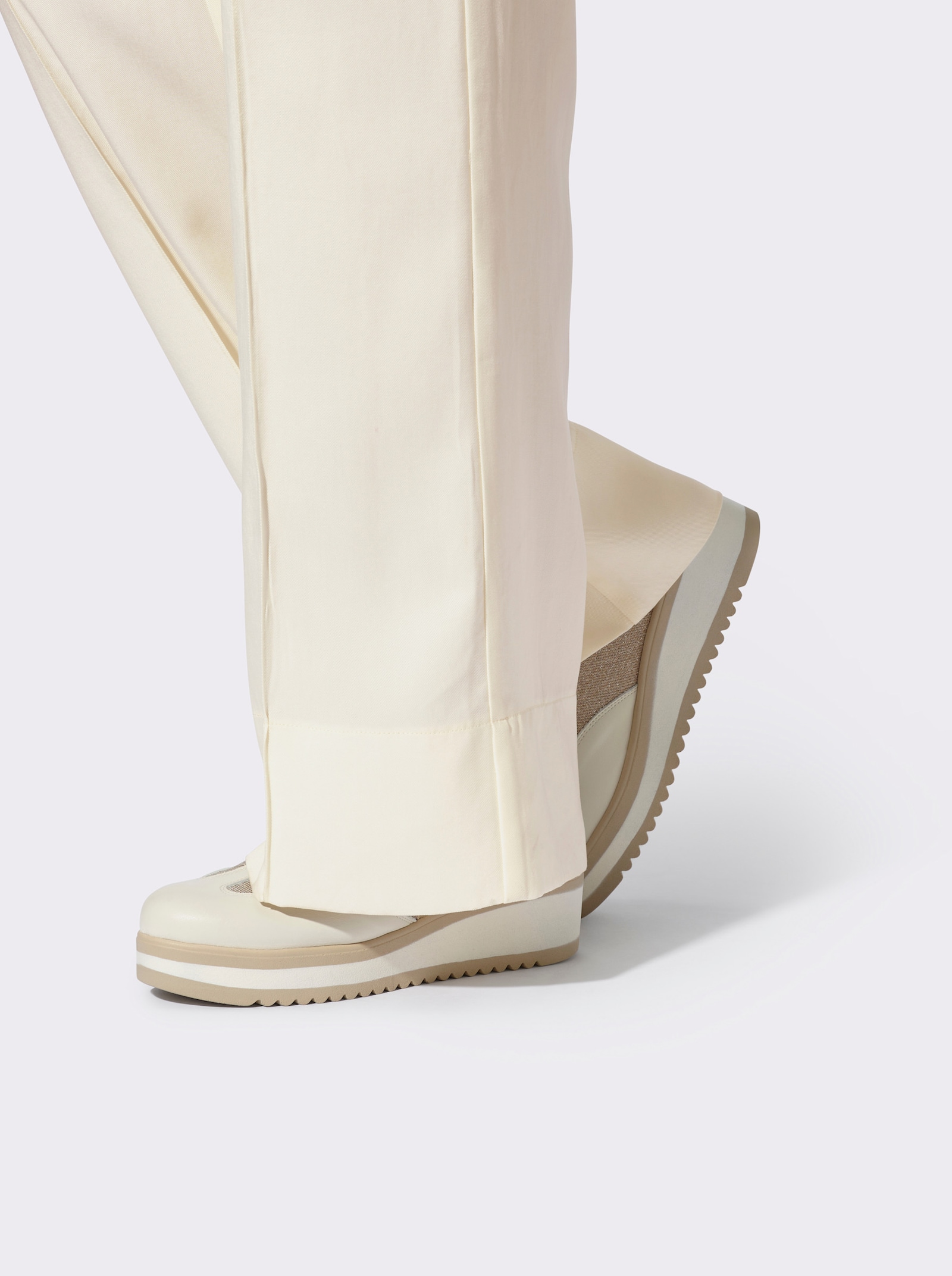 heine Hose mit Biesen - champagner