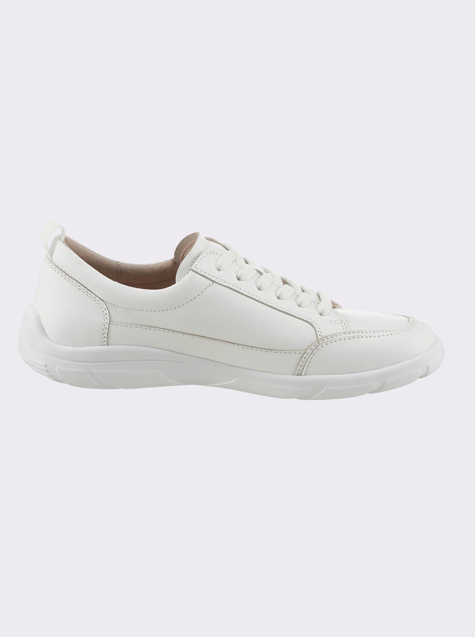 Caprice Sneaker met voetbed van zacht schuim - wit