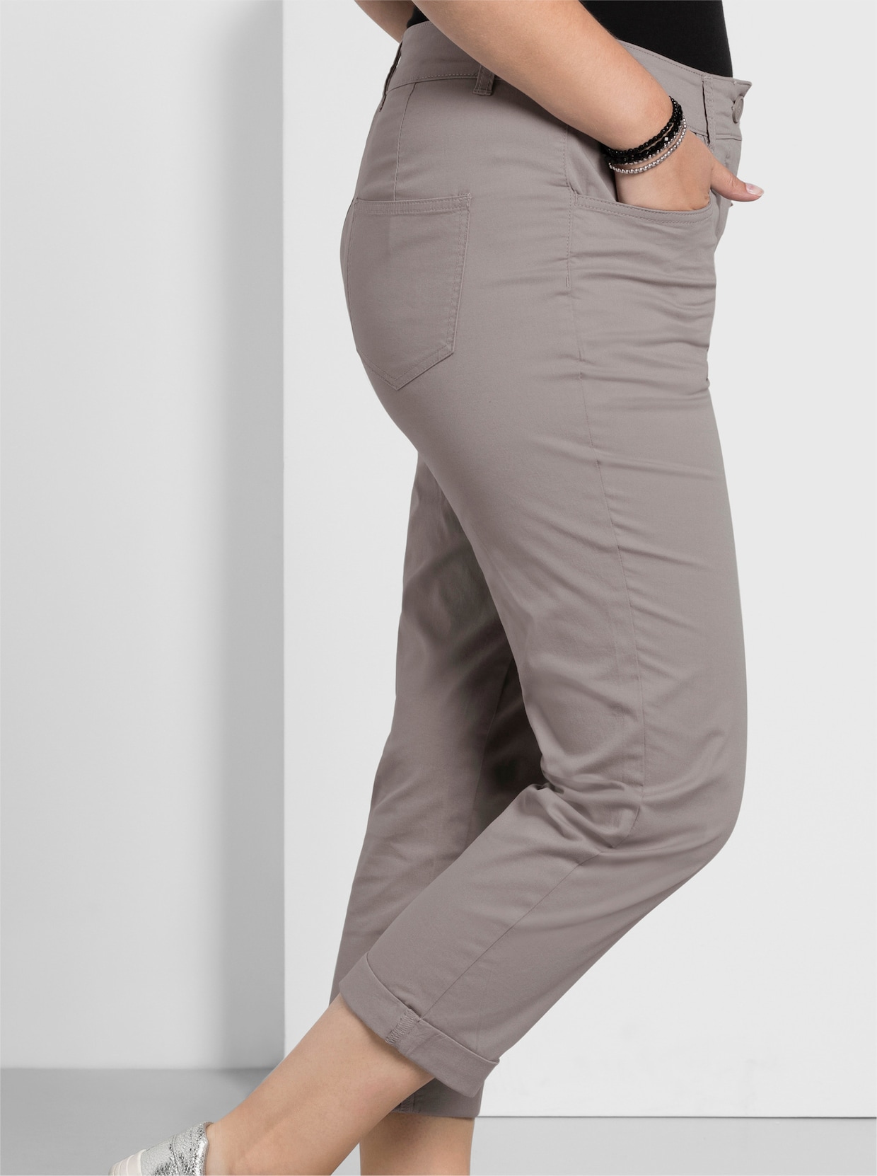sheego 7/8-Hose - silbergrau