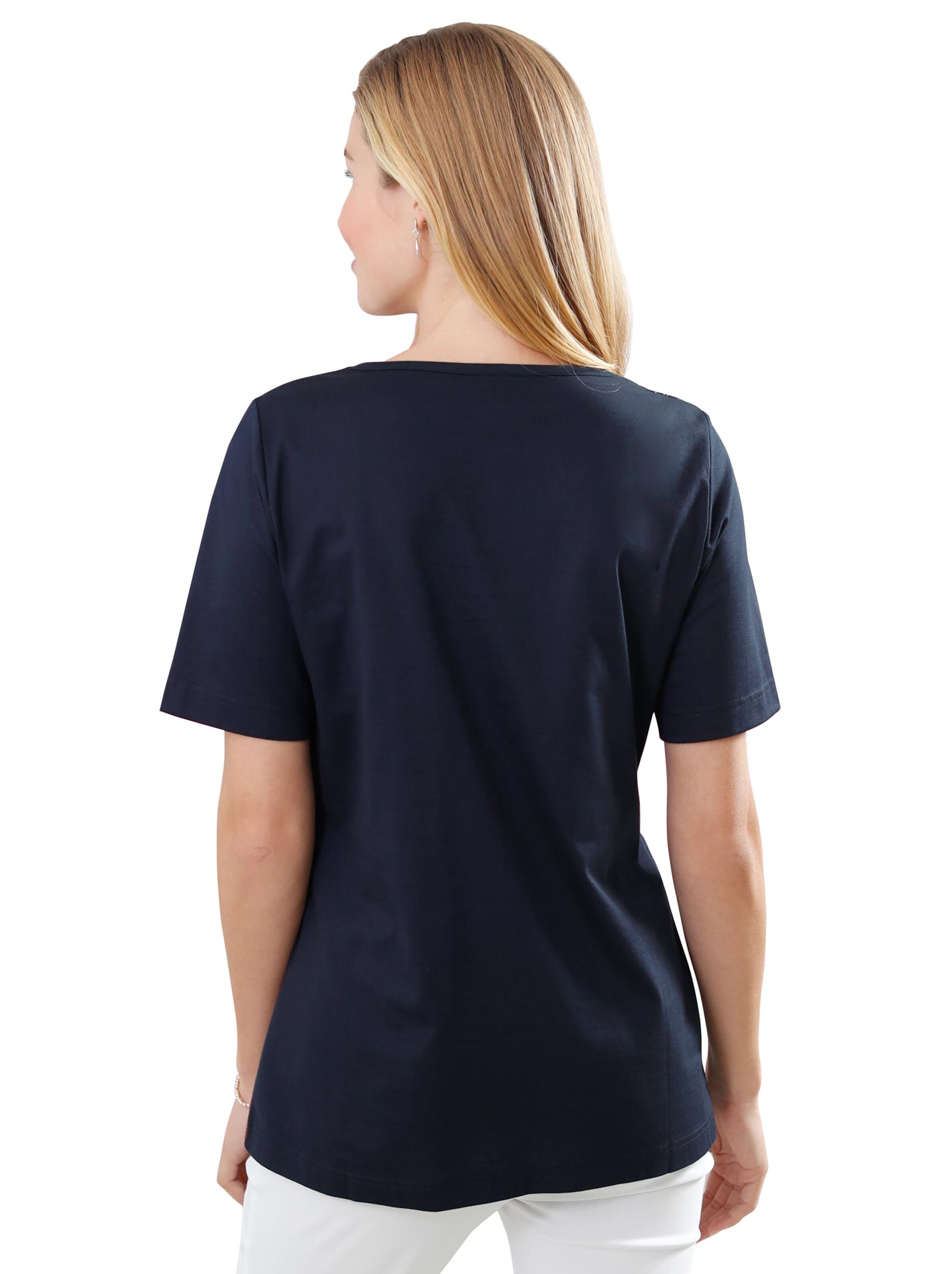 Shirt - marine-bedruckt