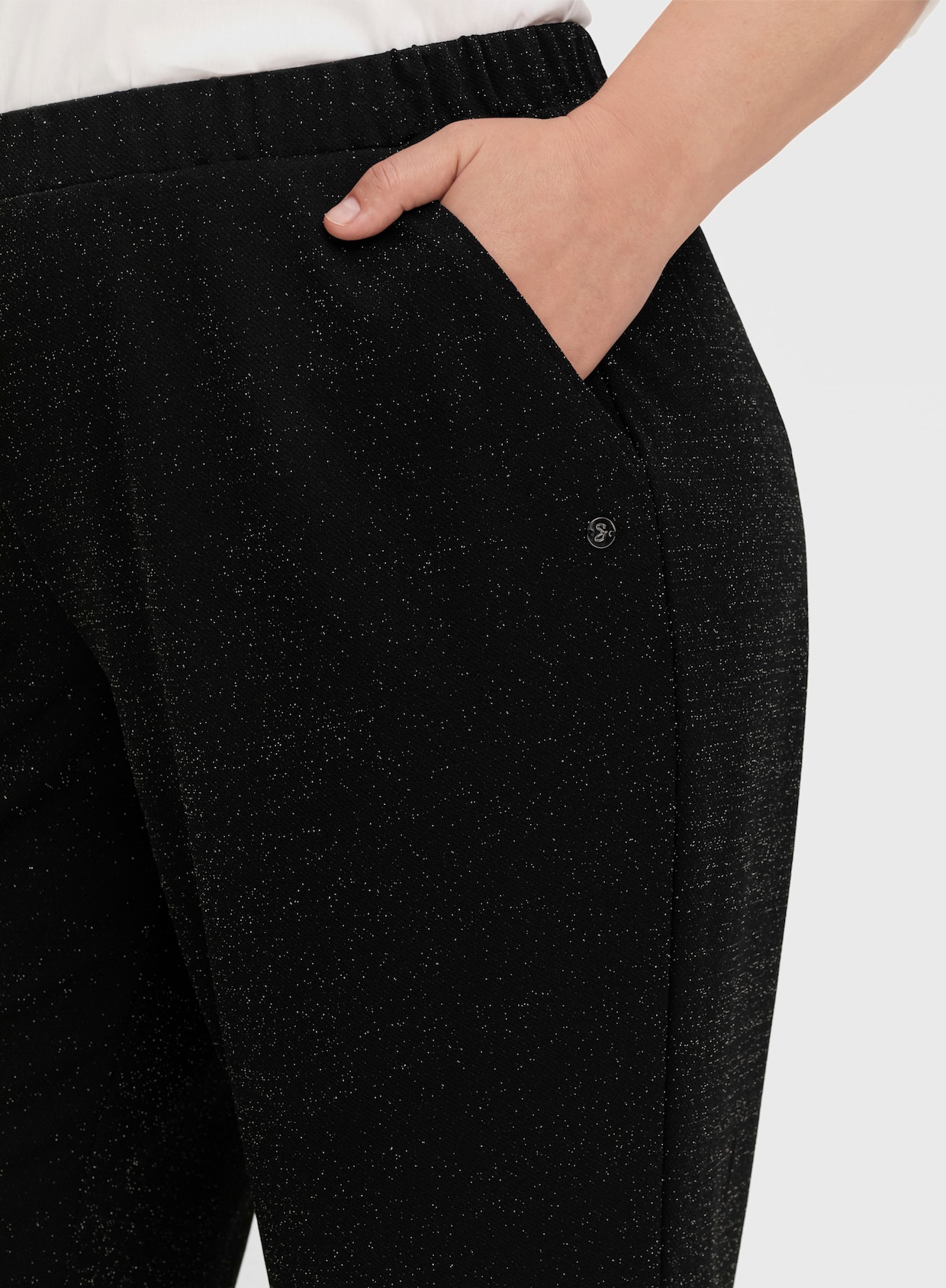sheego Stoffen broek - zwart