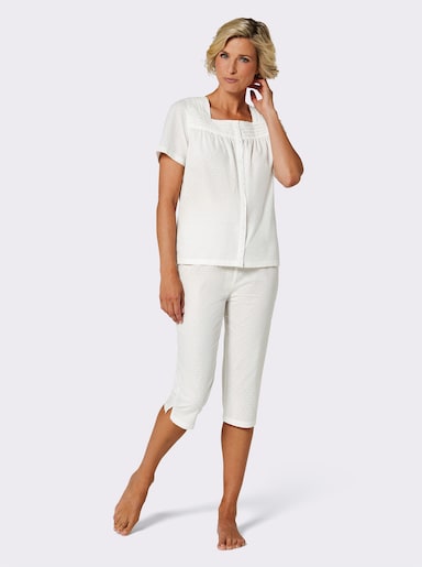 wäschepur Capri-Anzug - weiß