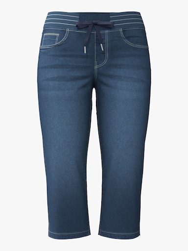 Caprijeans - blue-stone-washed