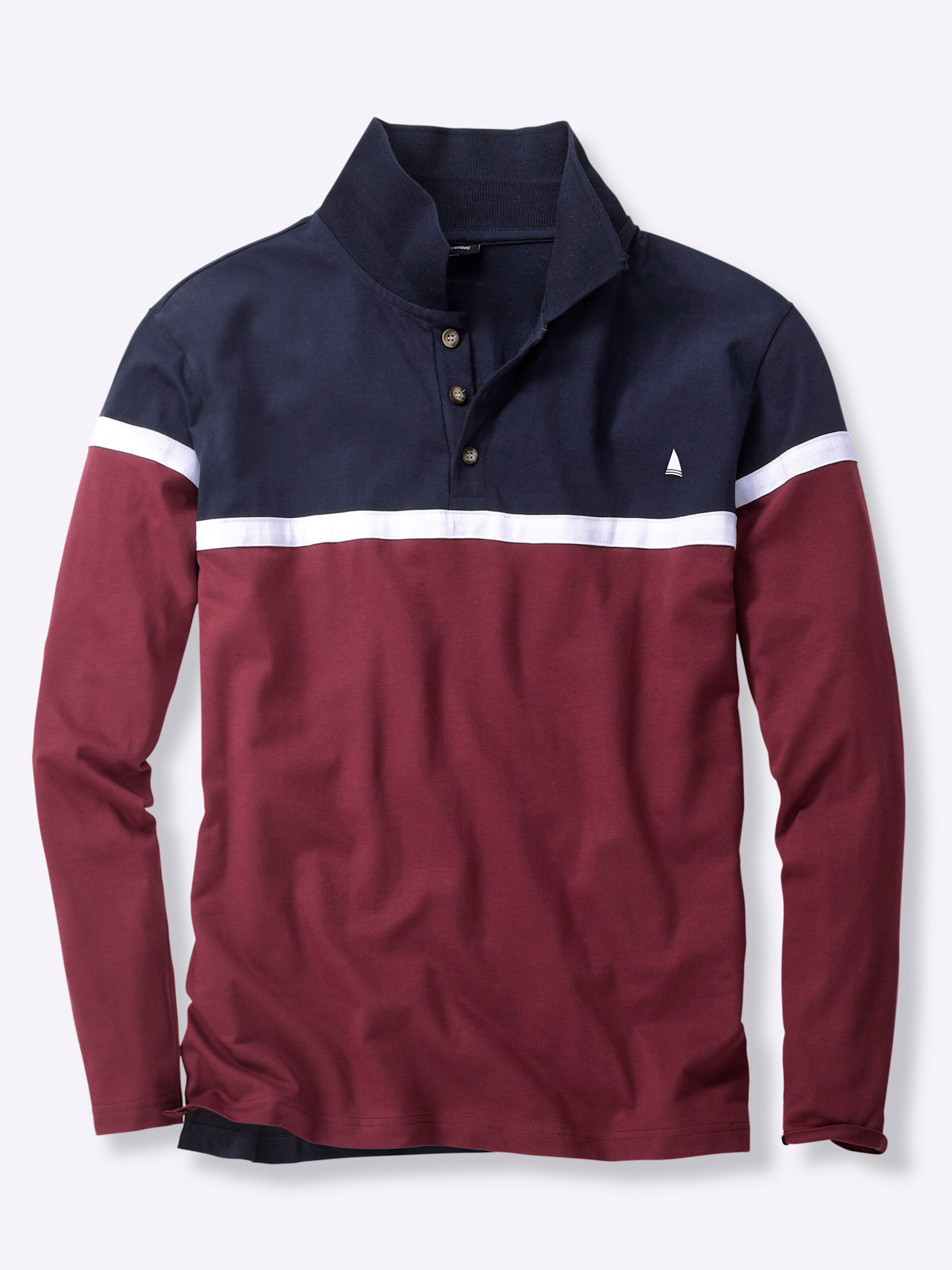 Thumbnail - Langarm-Poloshirt