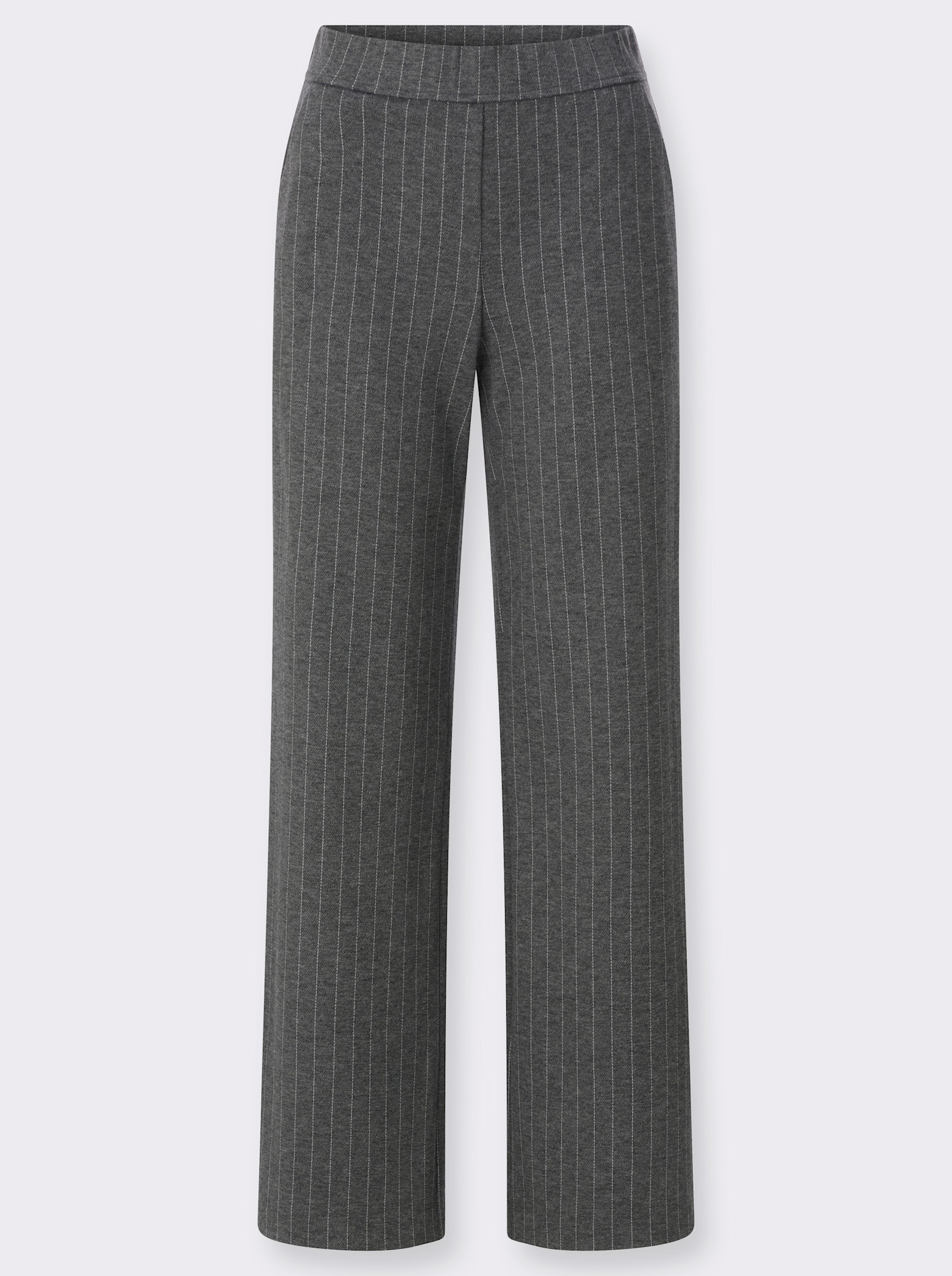 Ascari Schlupfhose mit Streifenmuster - anthrazit-hellgrau-meliert