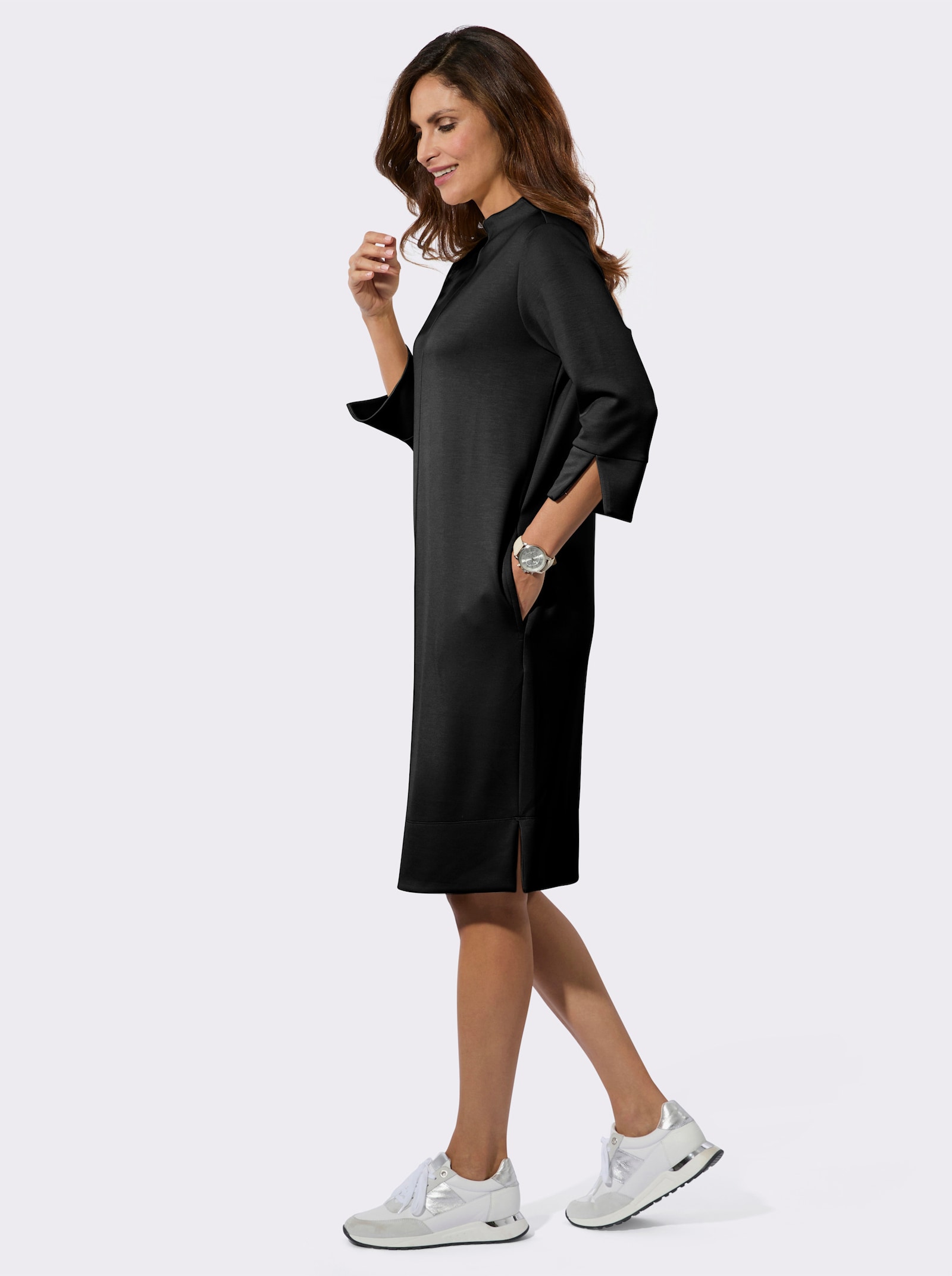 Jerseykleid - schwarz