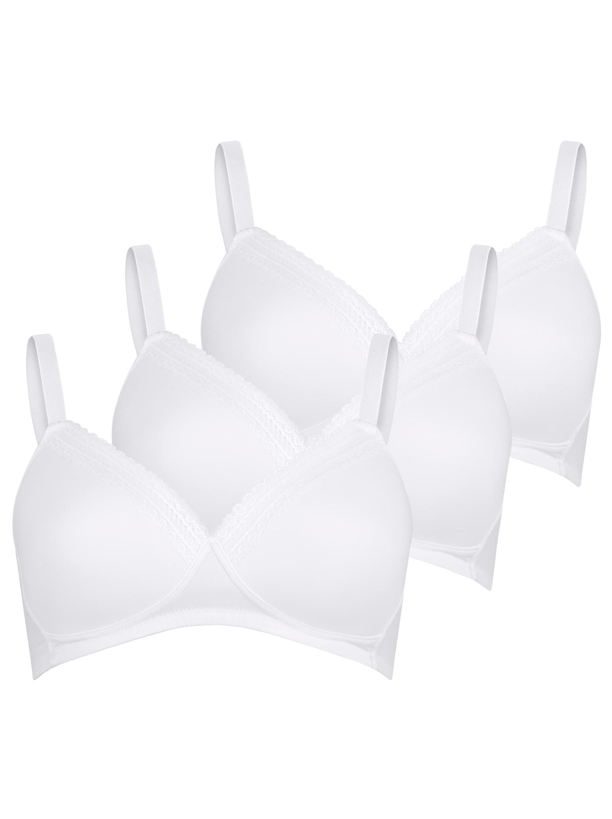 wäschepur Schalen-BH ohne Bügel - weiß