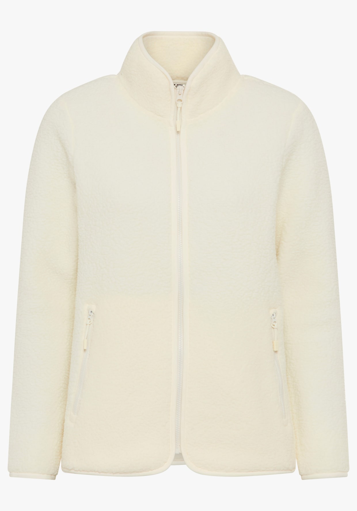 Fleecejacke - woll weiß
