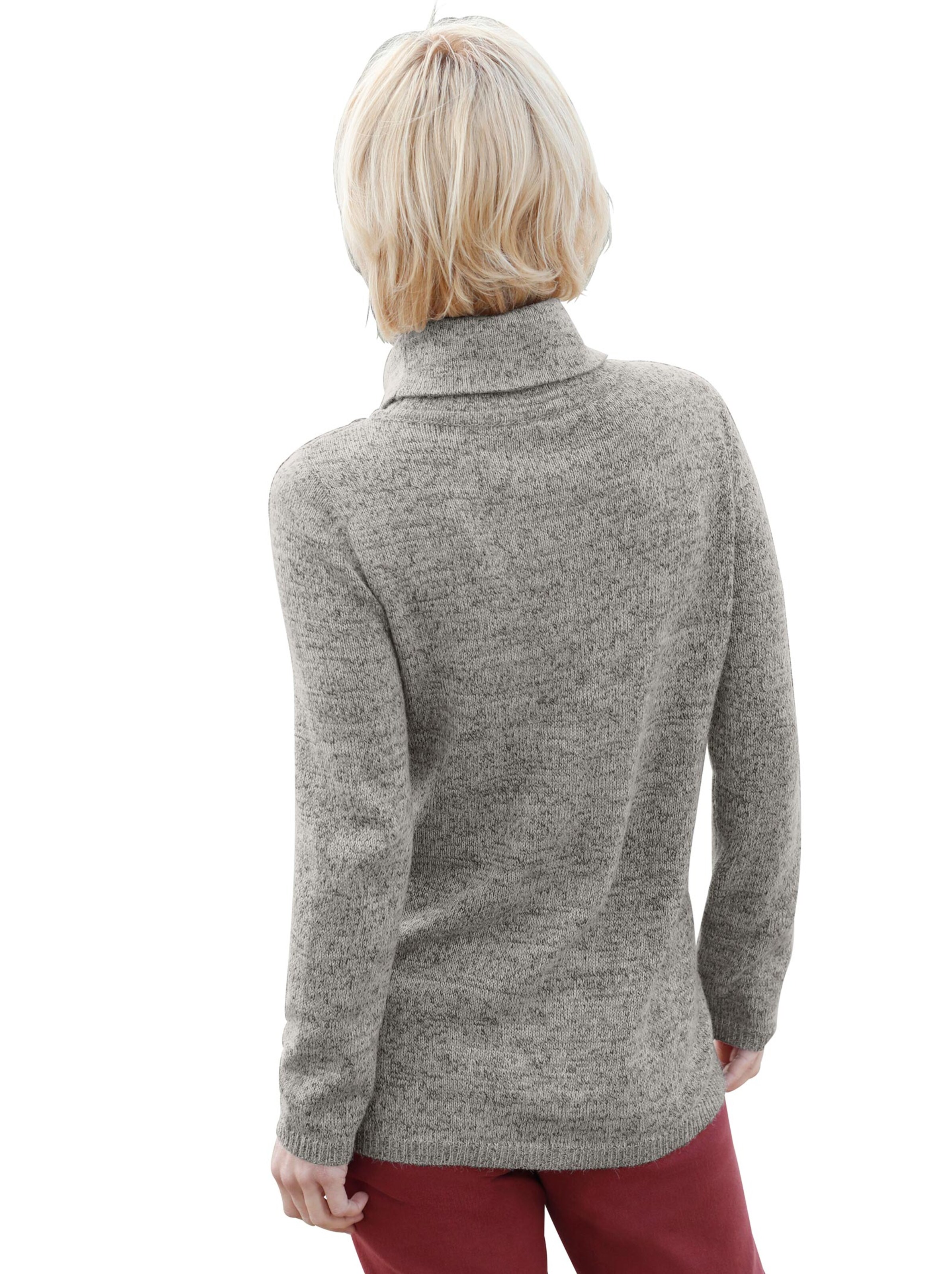 Collection L Pullover - taupe-meliert