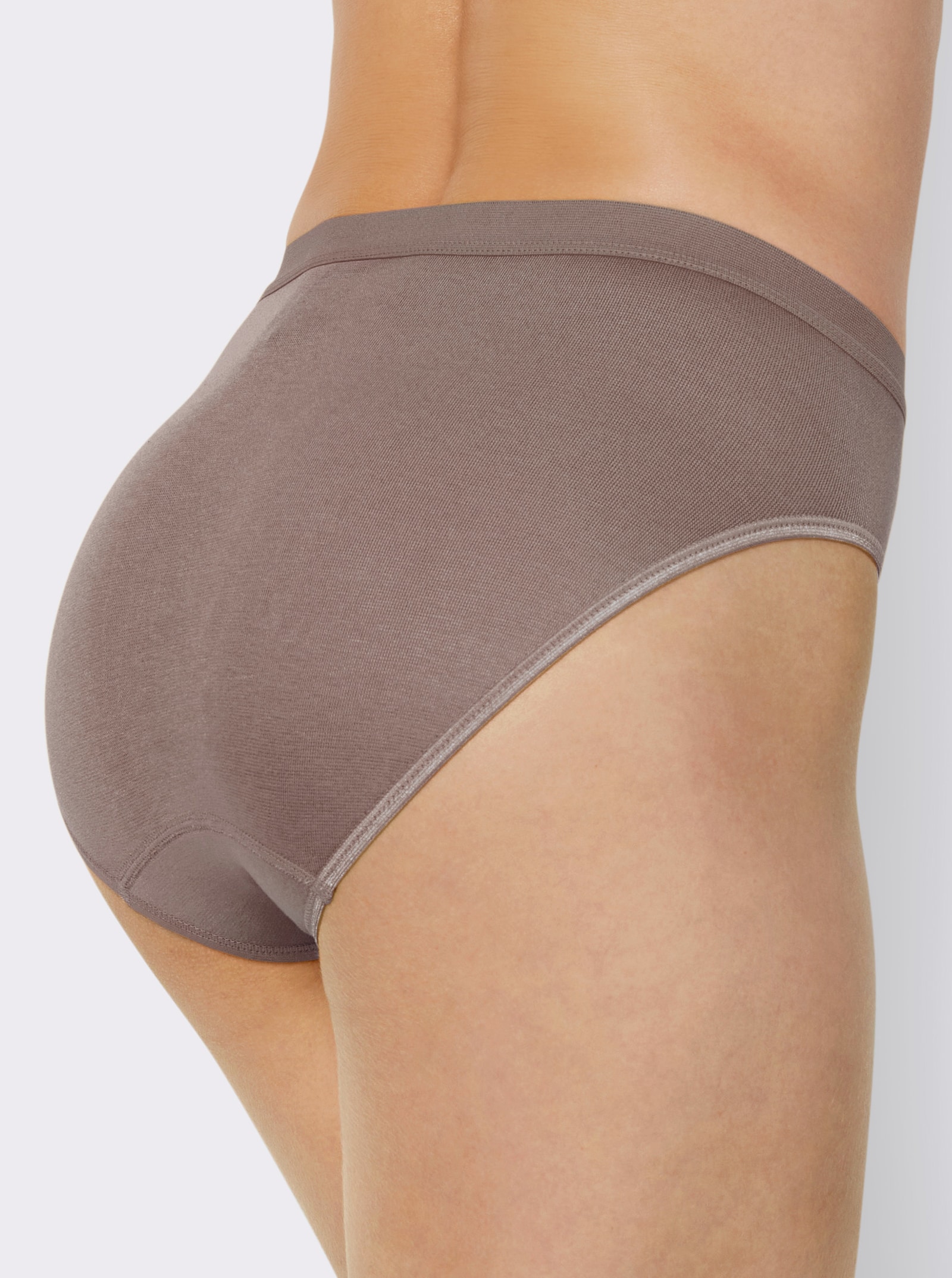 wäschepur Kalhotky s elastickými lemy - taupe