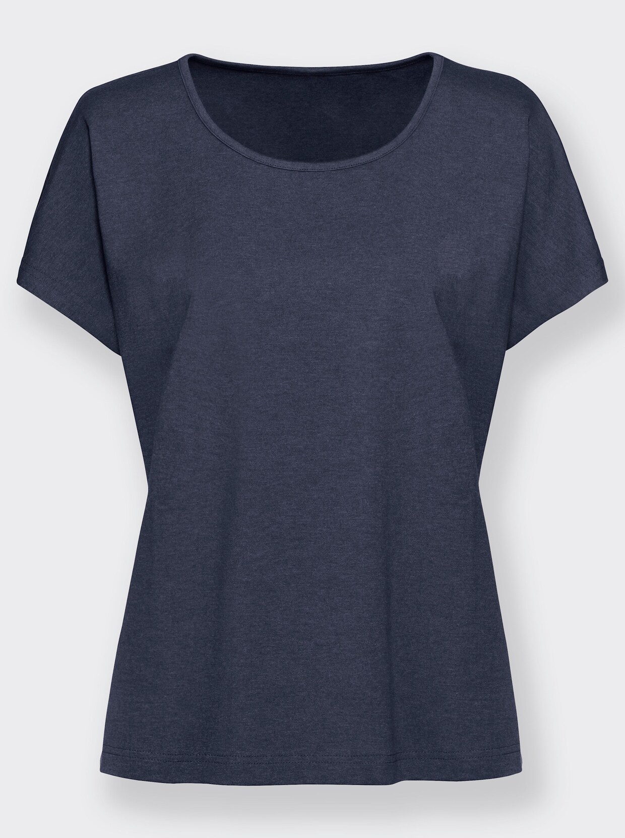 feel good Shirts - marine + marine gestippeld