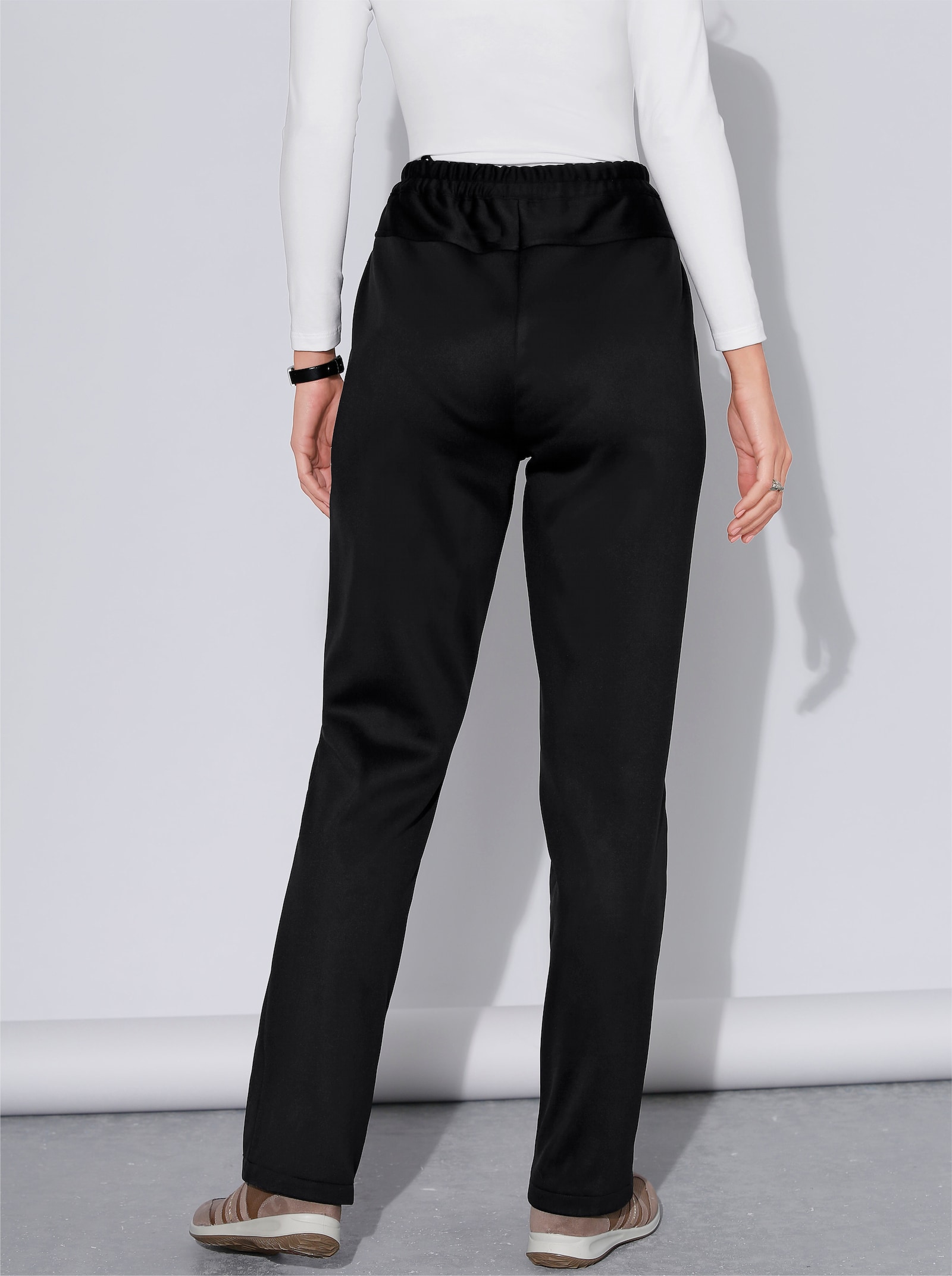 Thermohose mit Fleece-Futter - schwarz