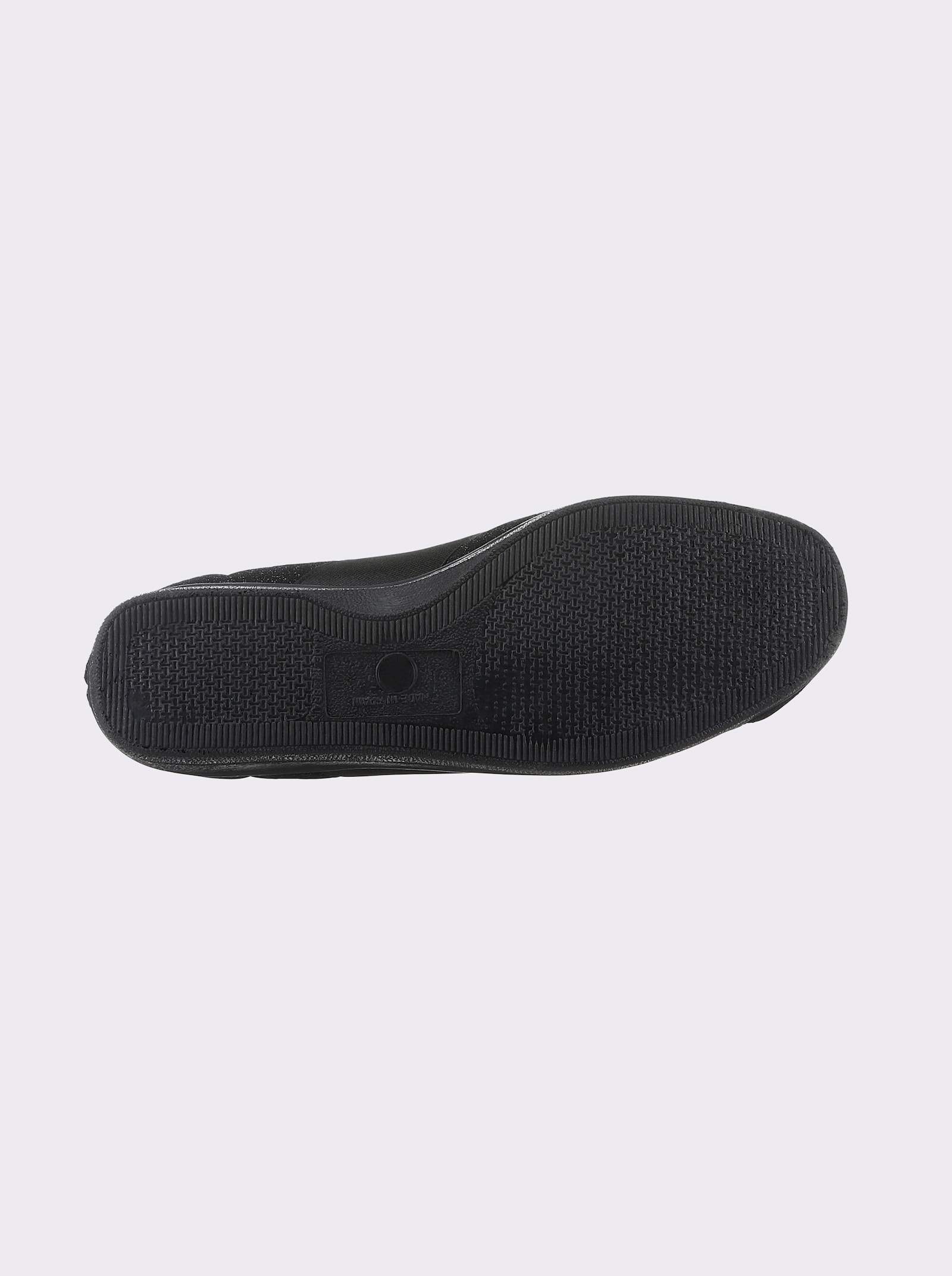 Slipper aus Textil - schwarz
