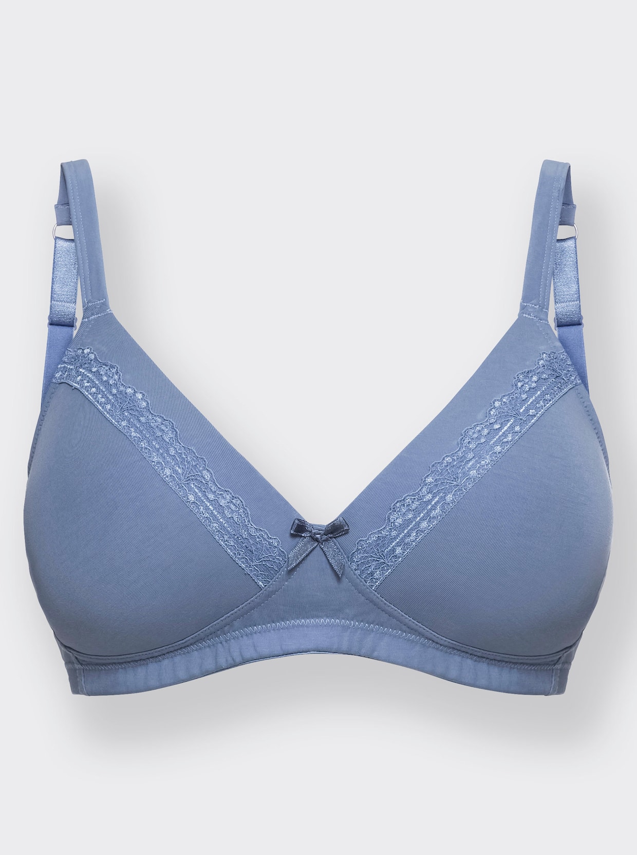 wäschepur Soutien-gorge à coques sans armatures - noir + bleu jean