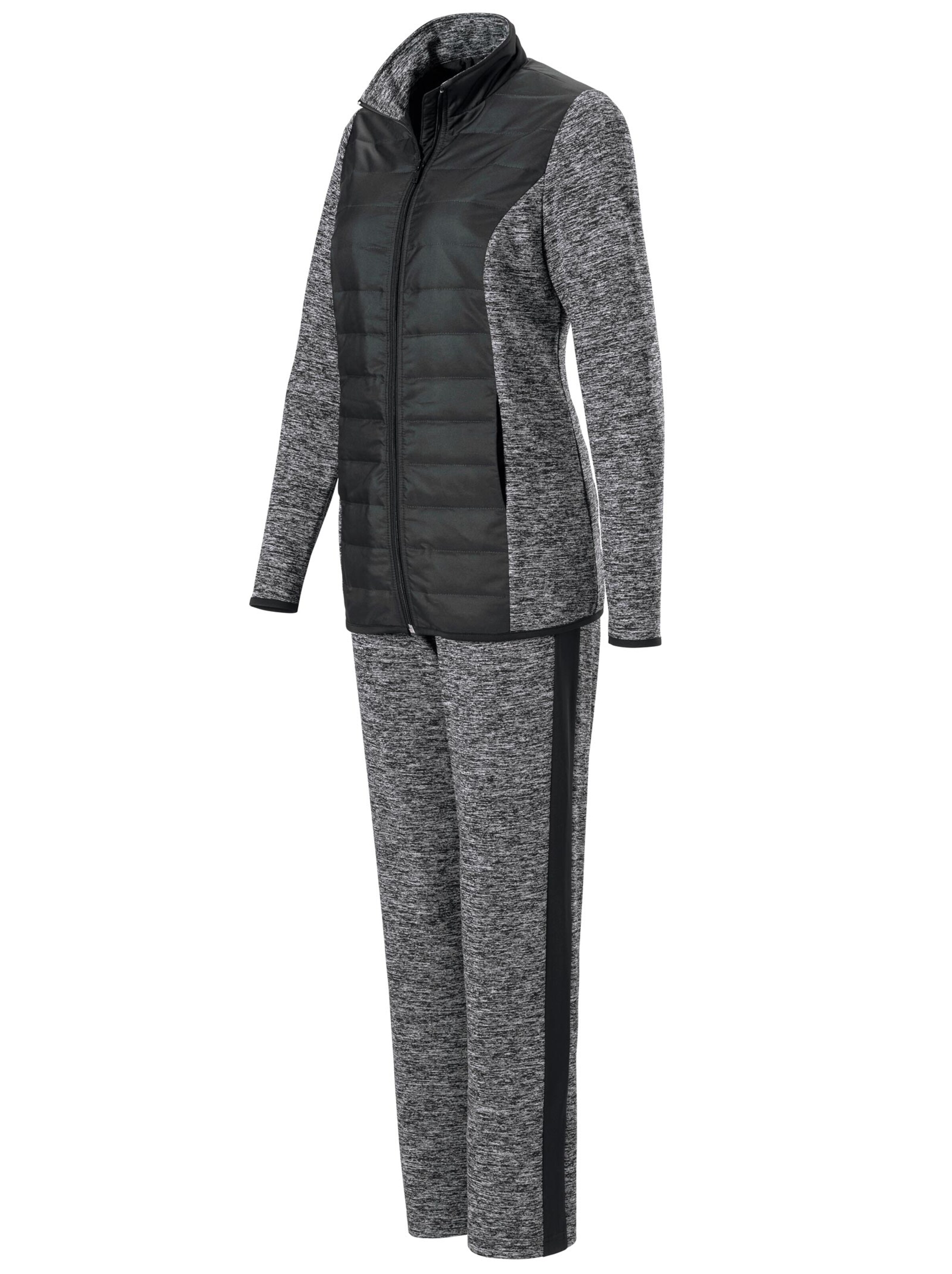 Freizeithose - grau-meliert