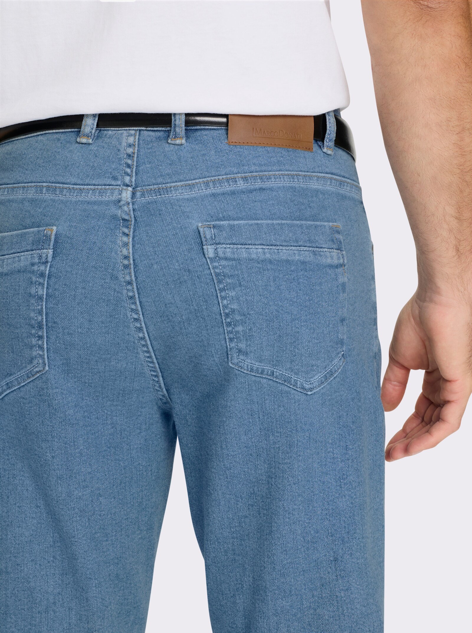 Marco Donati 5-pocketjeans van katoenstretch - blue-bleached