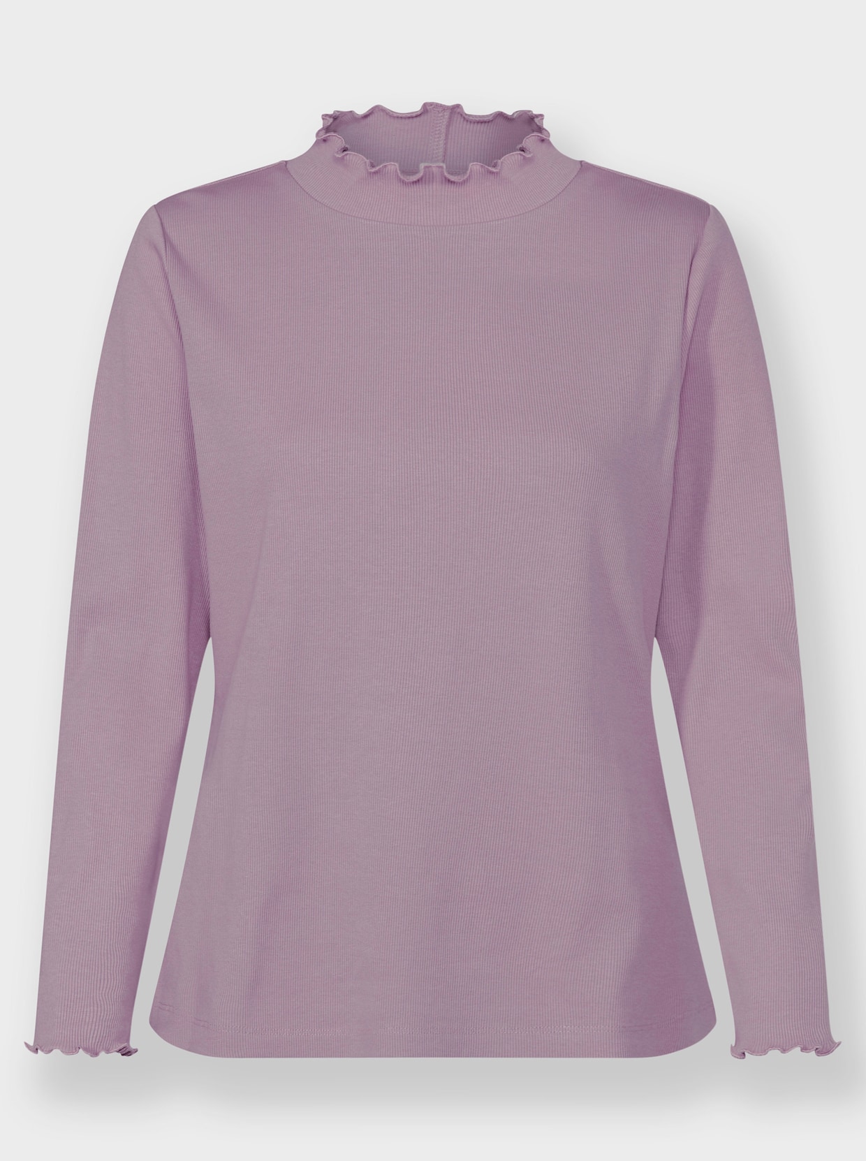 Shirt met opstaande kraag - mauve
