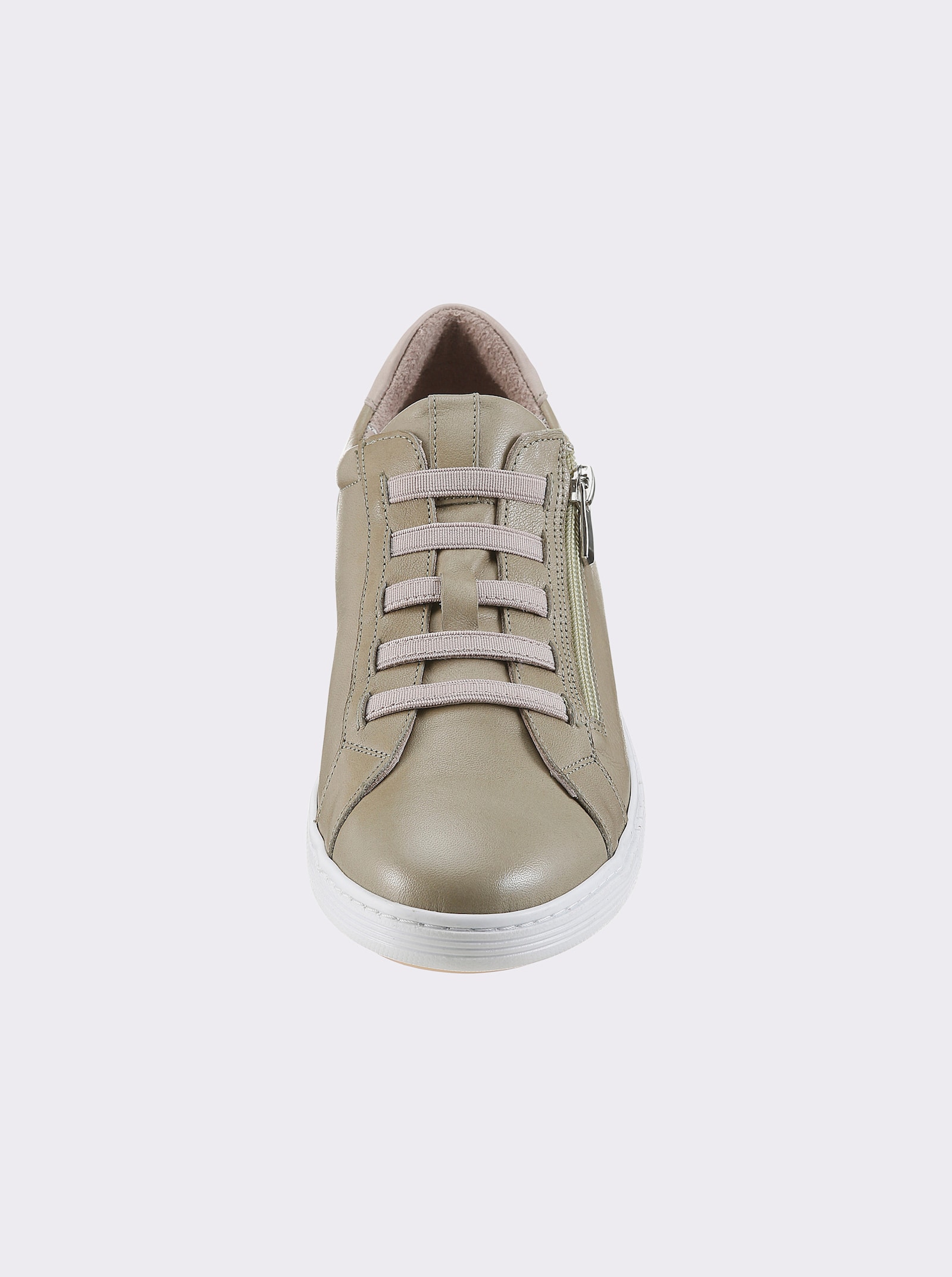 Andrea Conti Sneaker mit Zipper - pistazie