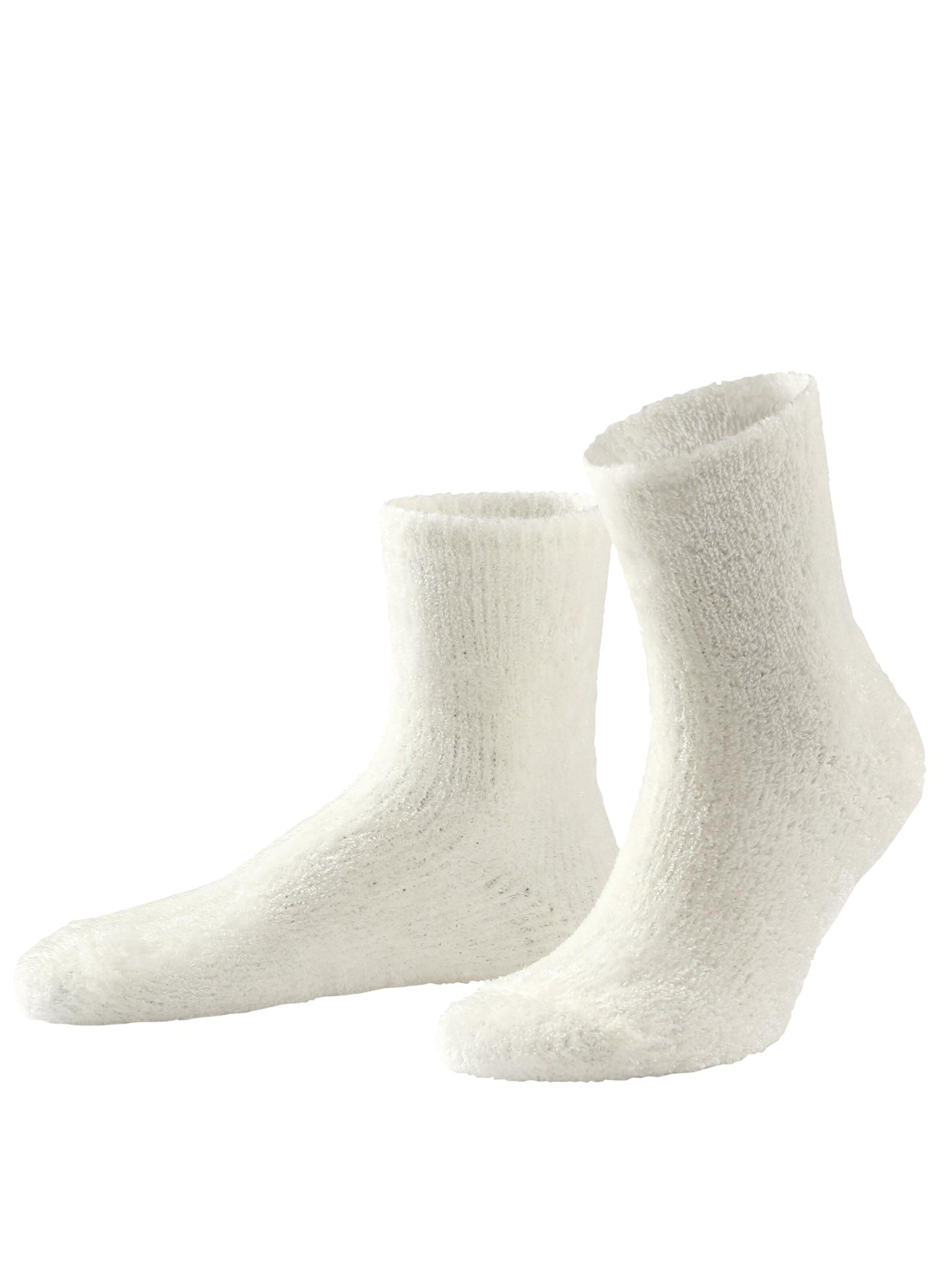 Kuschelsocken - ecru + mint