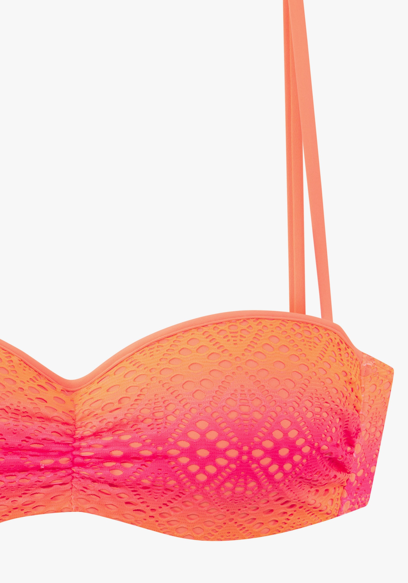 Buffalo Bügel-Bandeau-Bikini - pink-orange