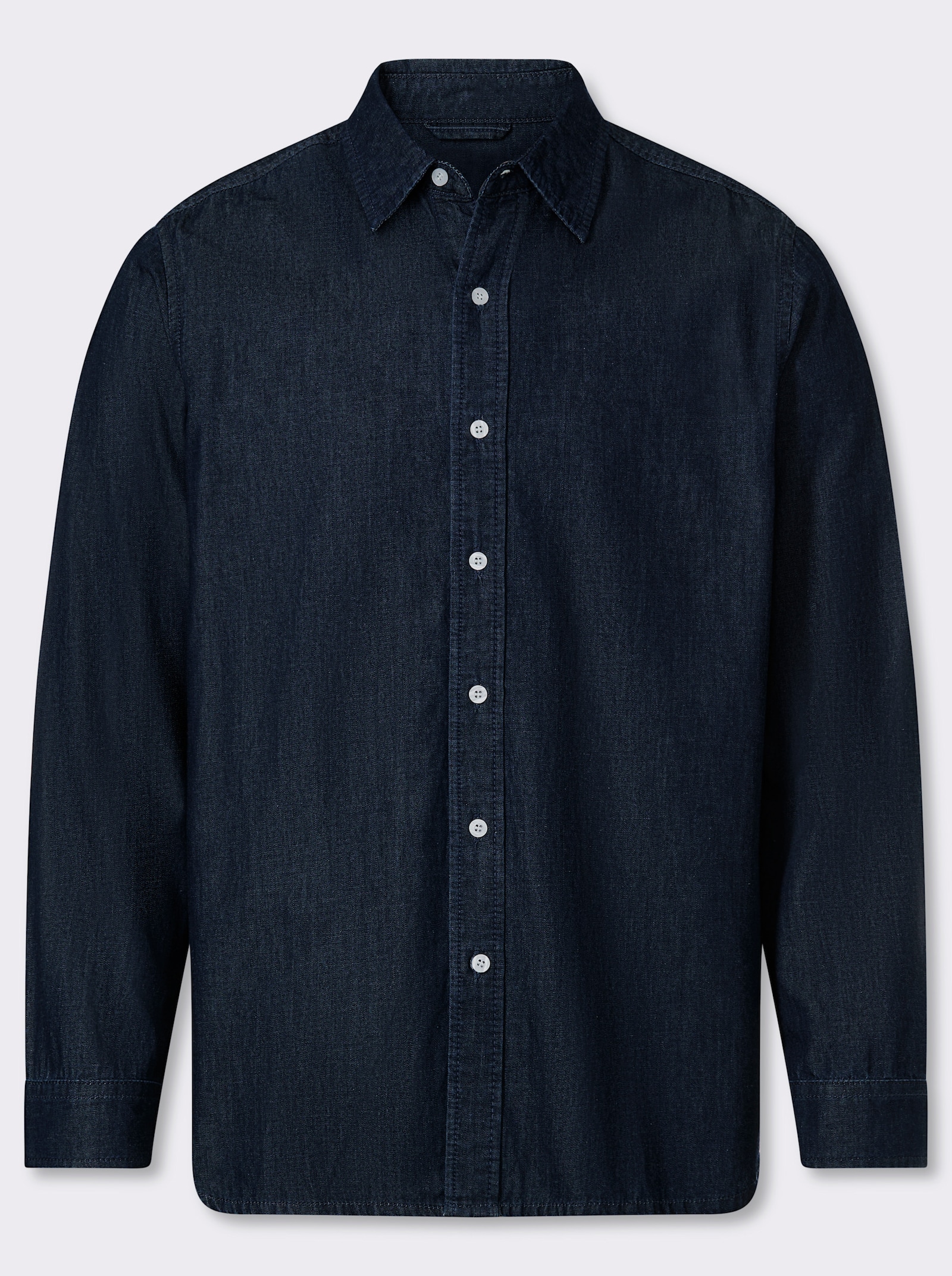 Catamaran Jeanshemd mit Ellenbogen-Patches - dark blue denim