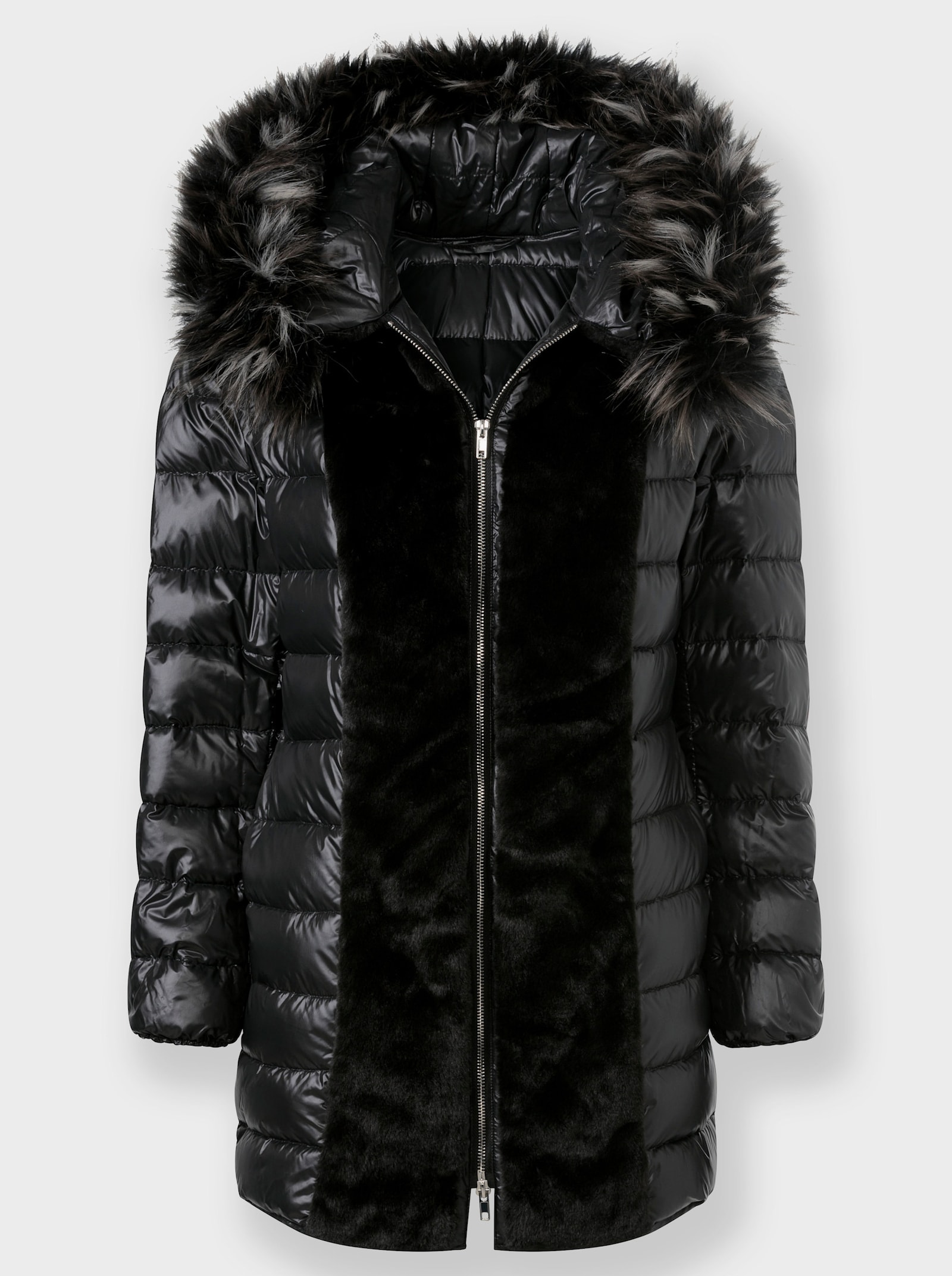 heine 3-in-1-Funktionsmantel mit heraustrennbarem Innenteil - schwarz