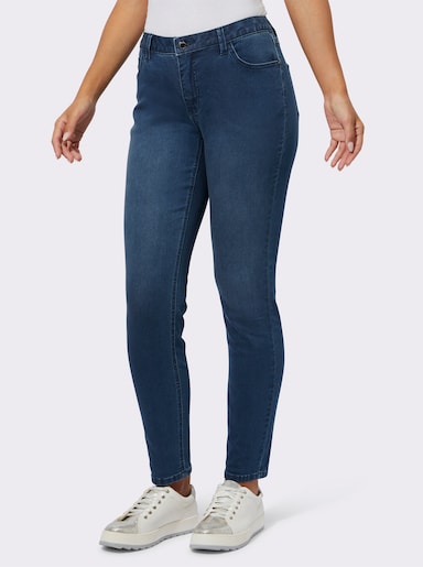 5-Pocket-Jeans im hochwertigen Material-Mix - blue-stone-washed