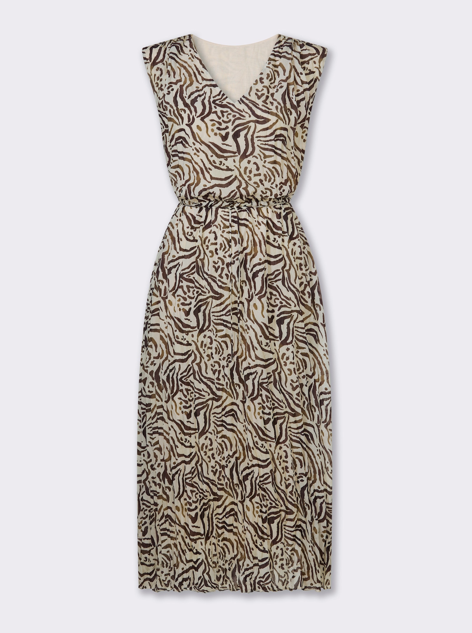 heine Druckkleid mit Animal-Dessin - sand-braun-bedruckt